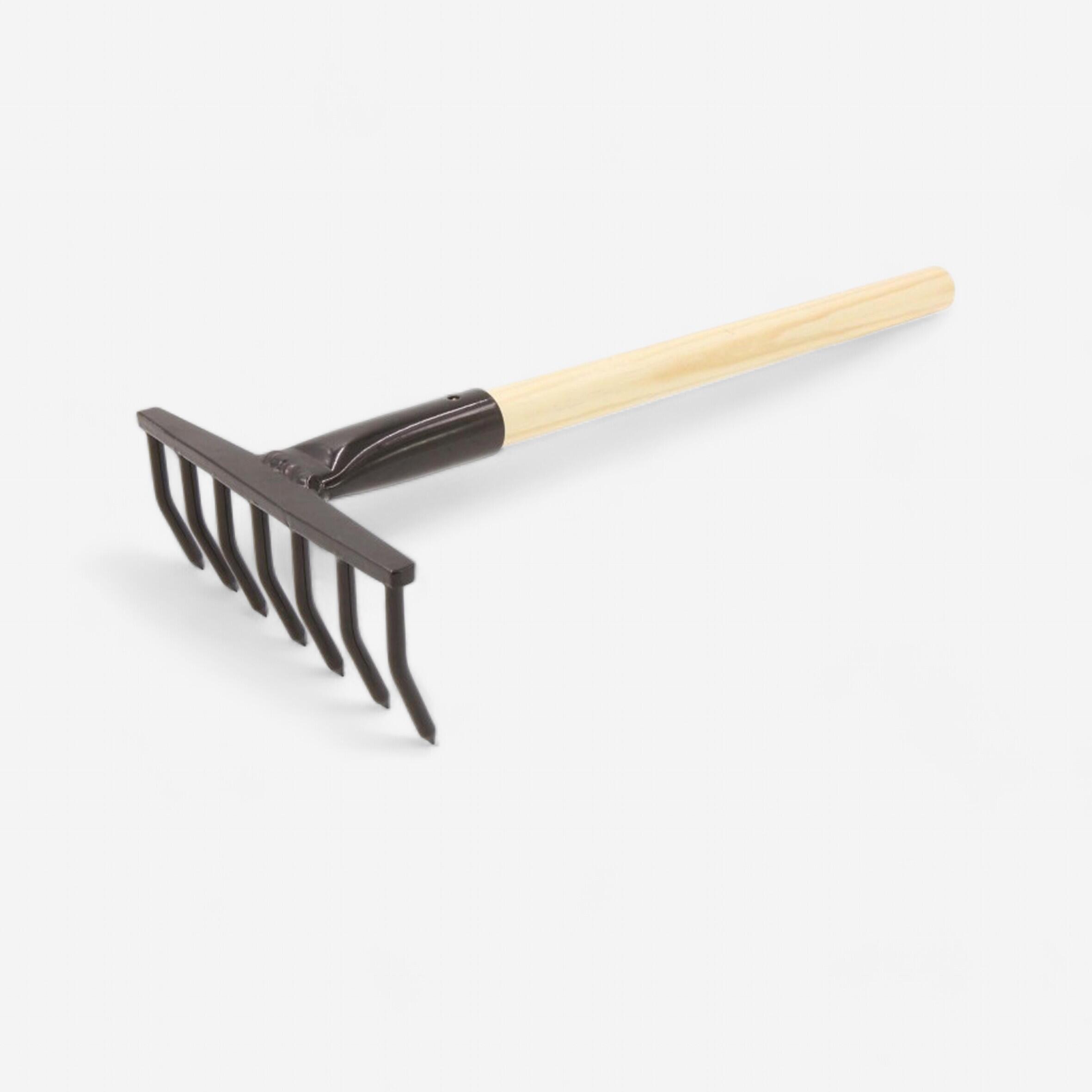 STEEL RAKE WITH 7 ROUNDED PRONGS SHELLFISH HARVESTING