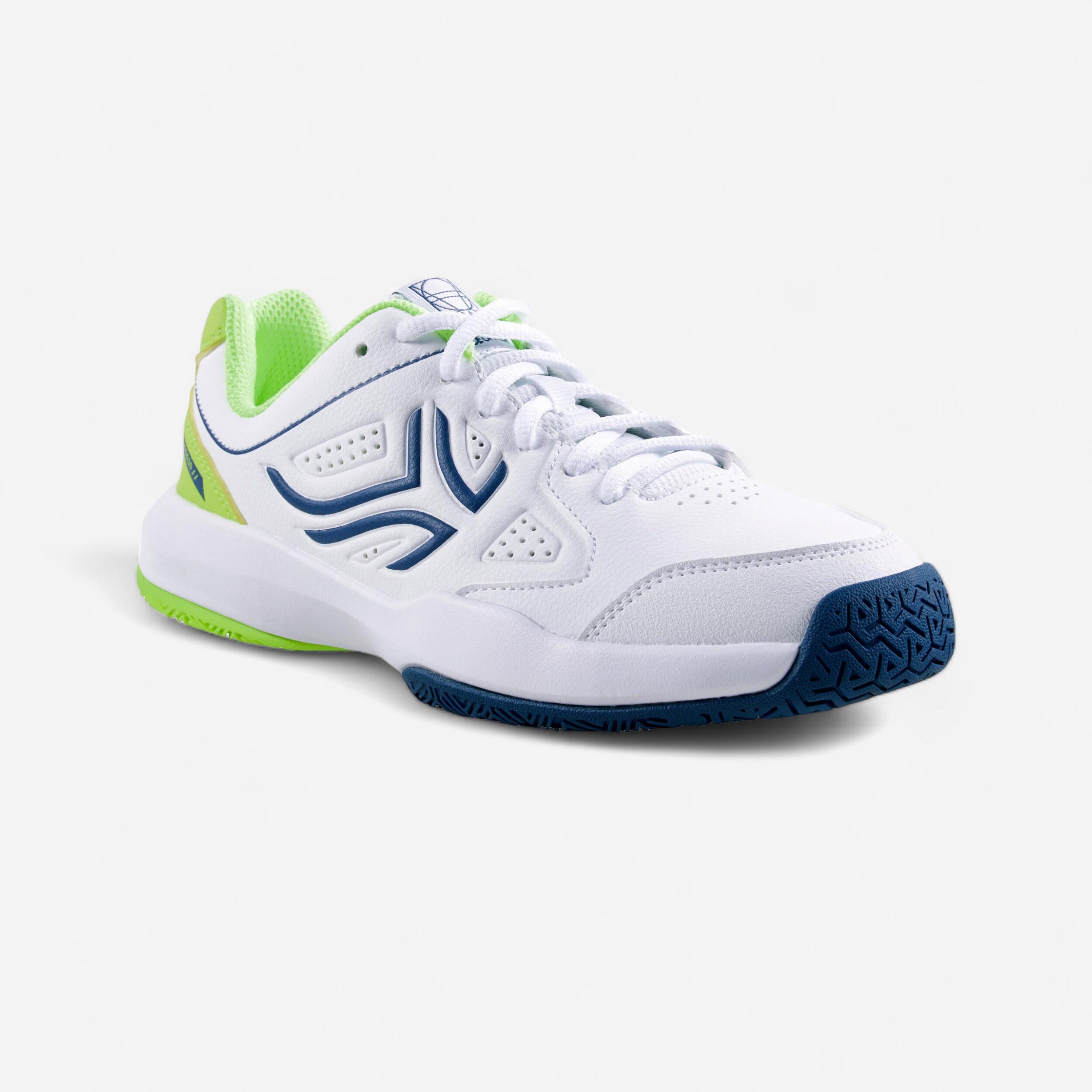 Kids' Lace-Up Tennis Shoes TS530 - White/Yellow