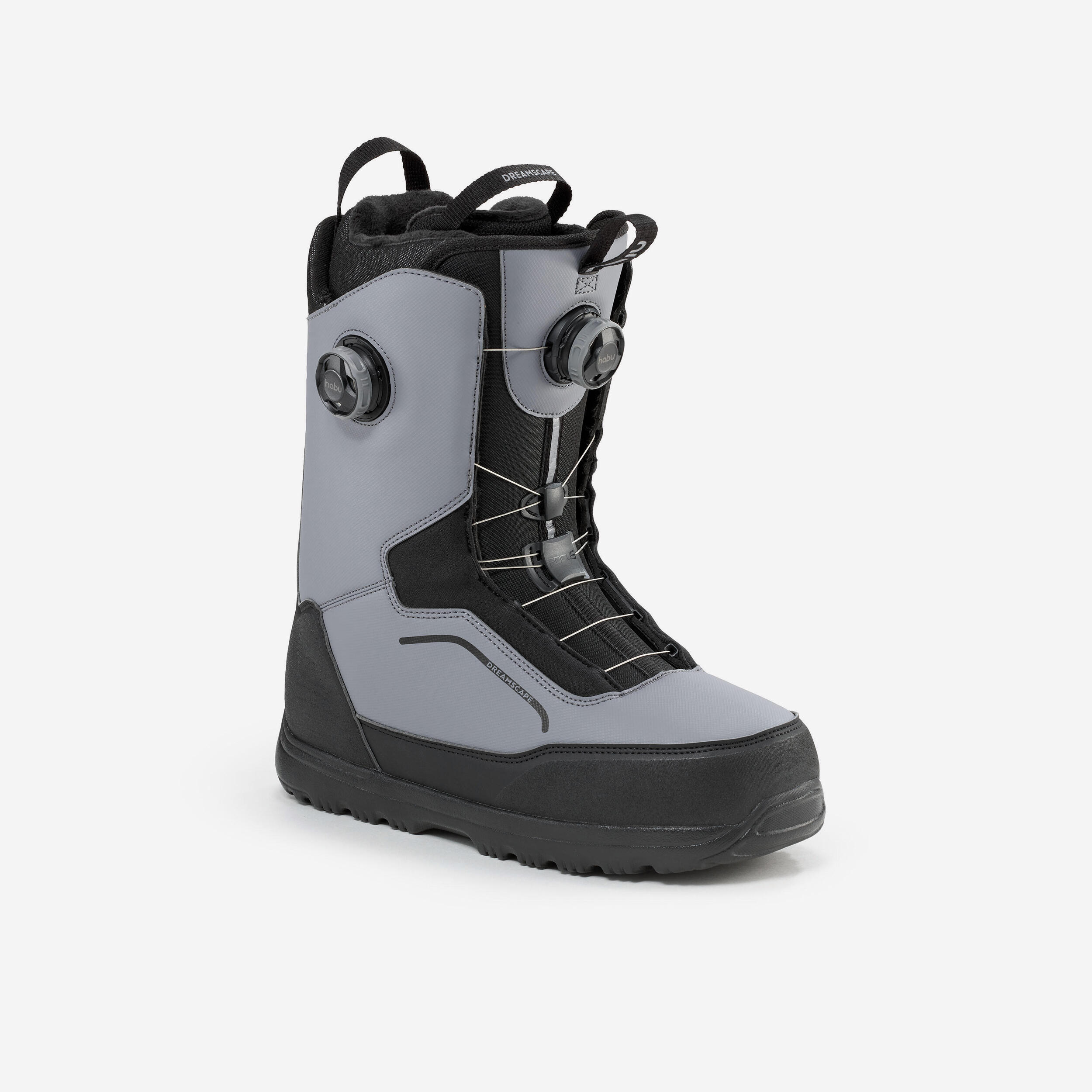 Double wheel snowboard boots  rigid flex - Allroad 900 Grey