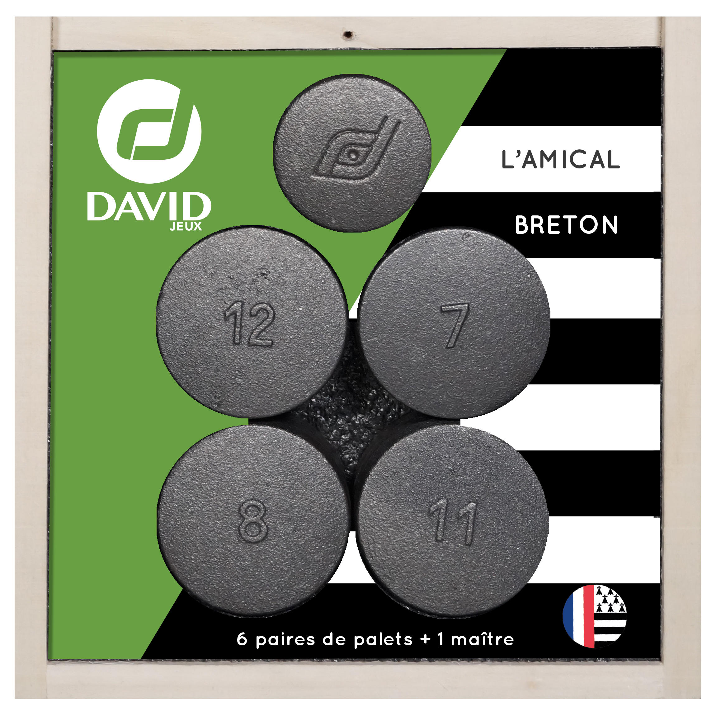 12 PALETS + 1 JACK L'AMICAL BRETON