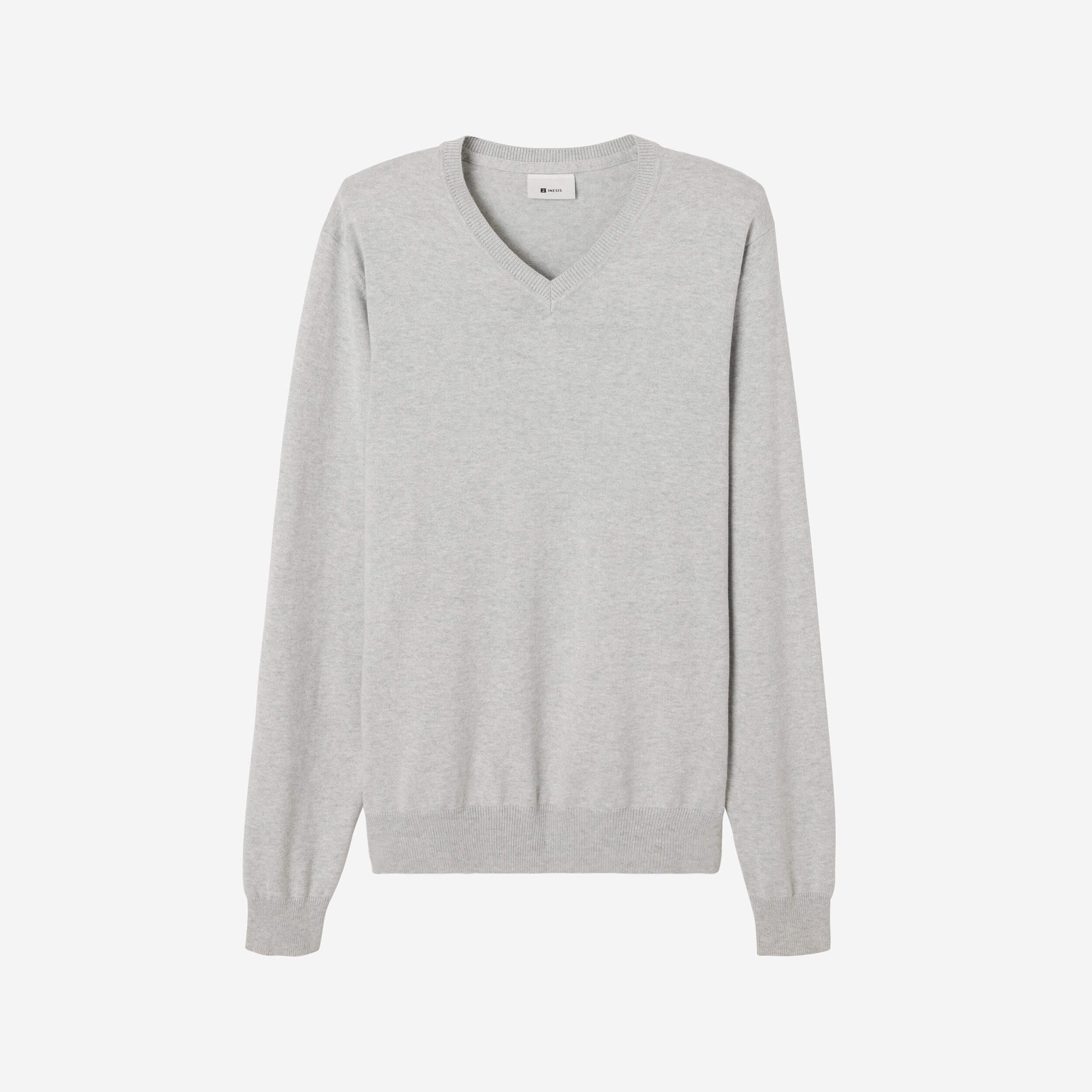 Men's golf V-neck cotton pullover  CW100 grey