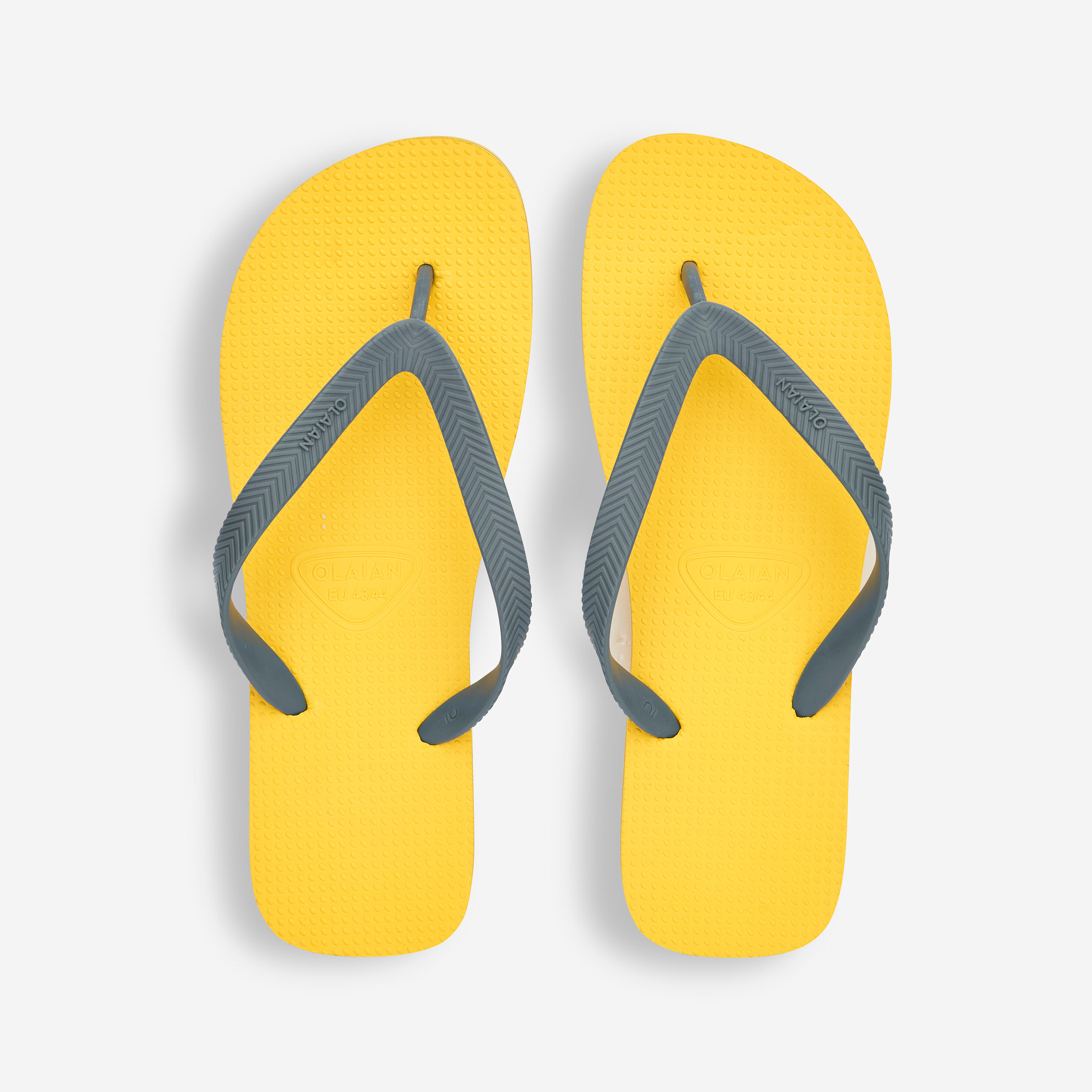 Men's Flip-Flops - 500 Yellow White