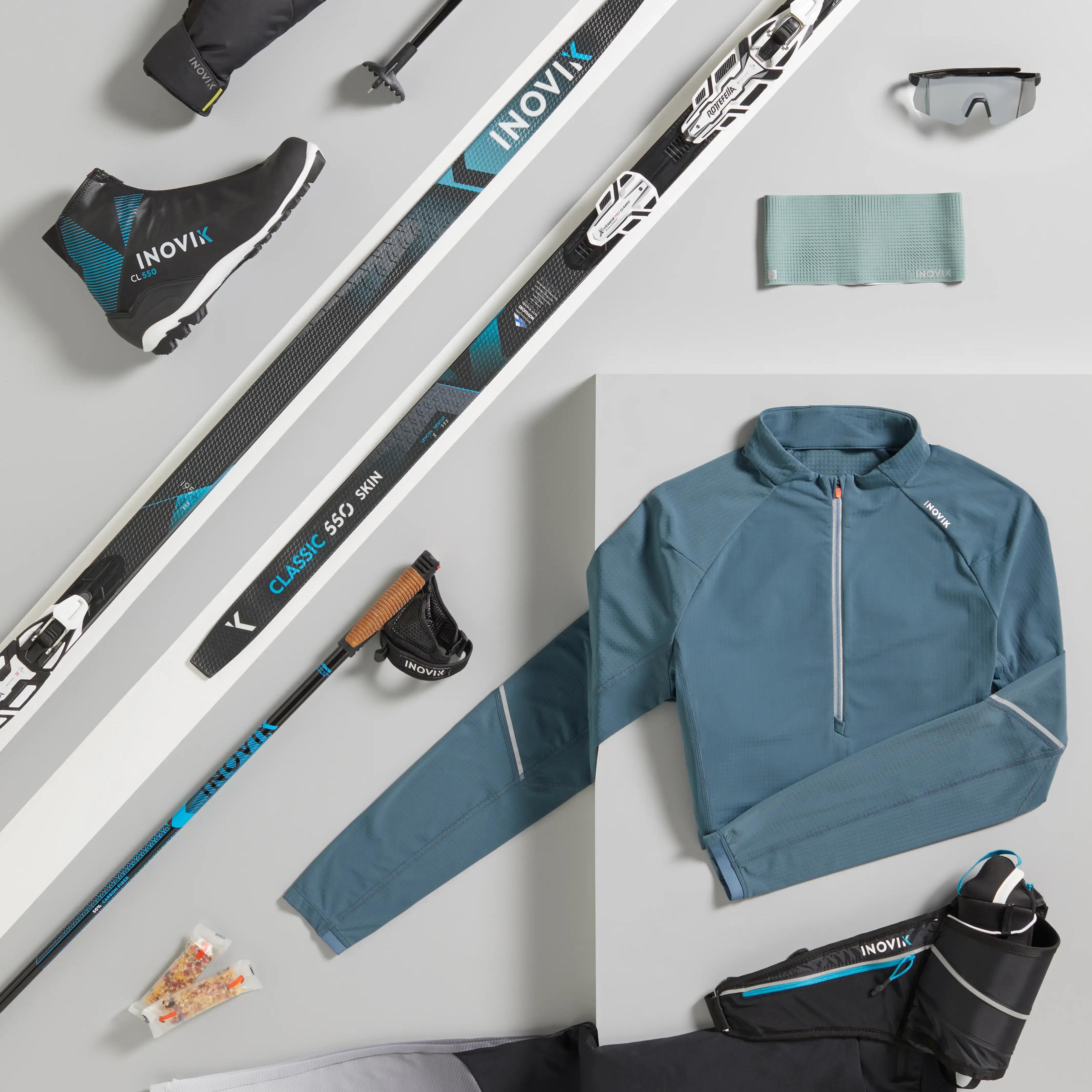 MEN'S CROSS-COUNTRY SKIING LEGGINGS 500 - BLACK