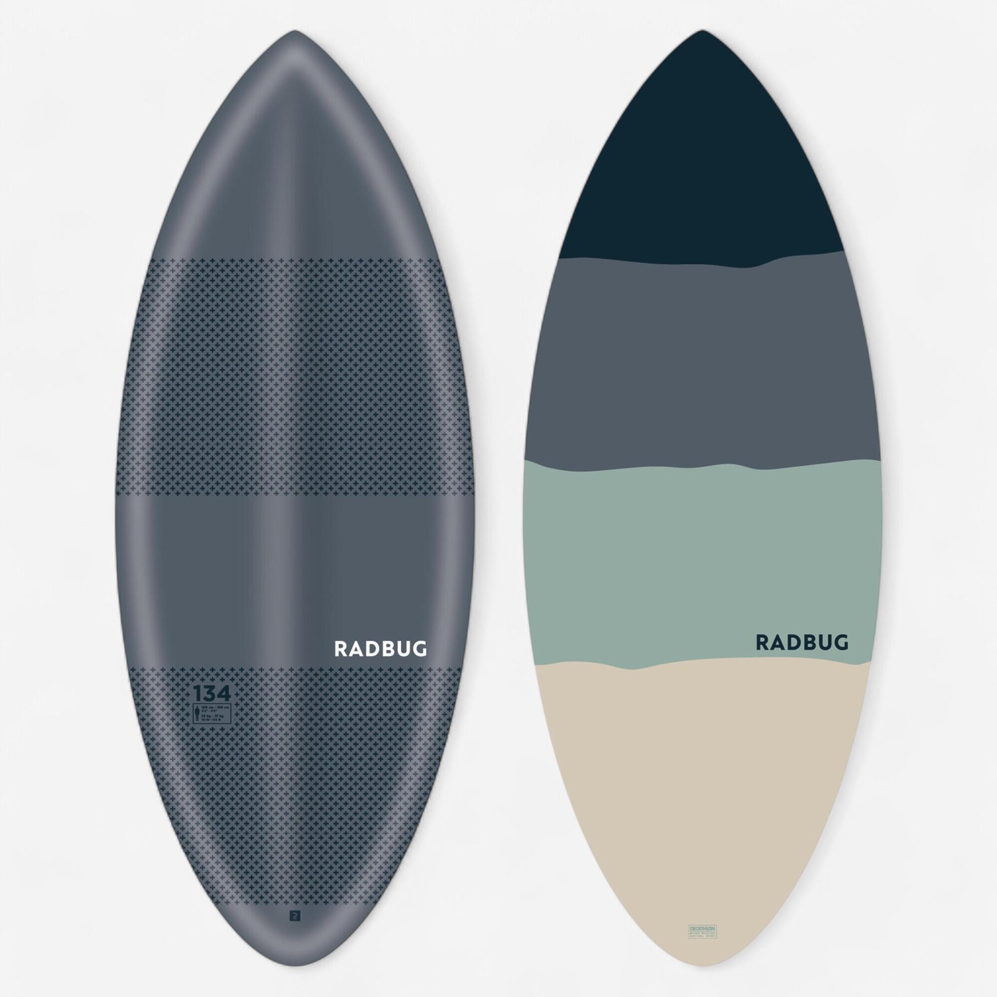 Adult foam skimboard - 500 blue grey
