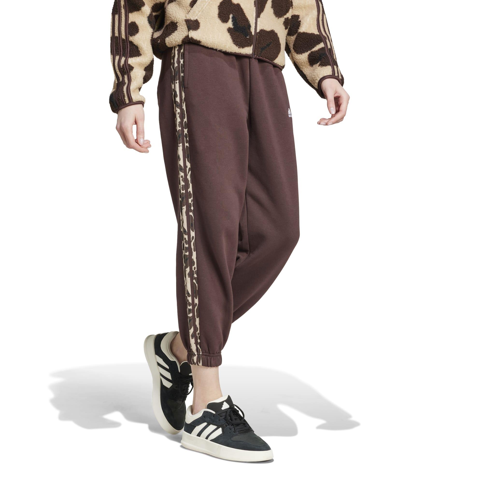 Women's 3 Stripe Print Bottoms - Brown