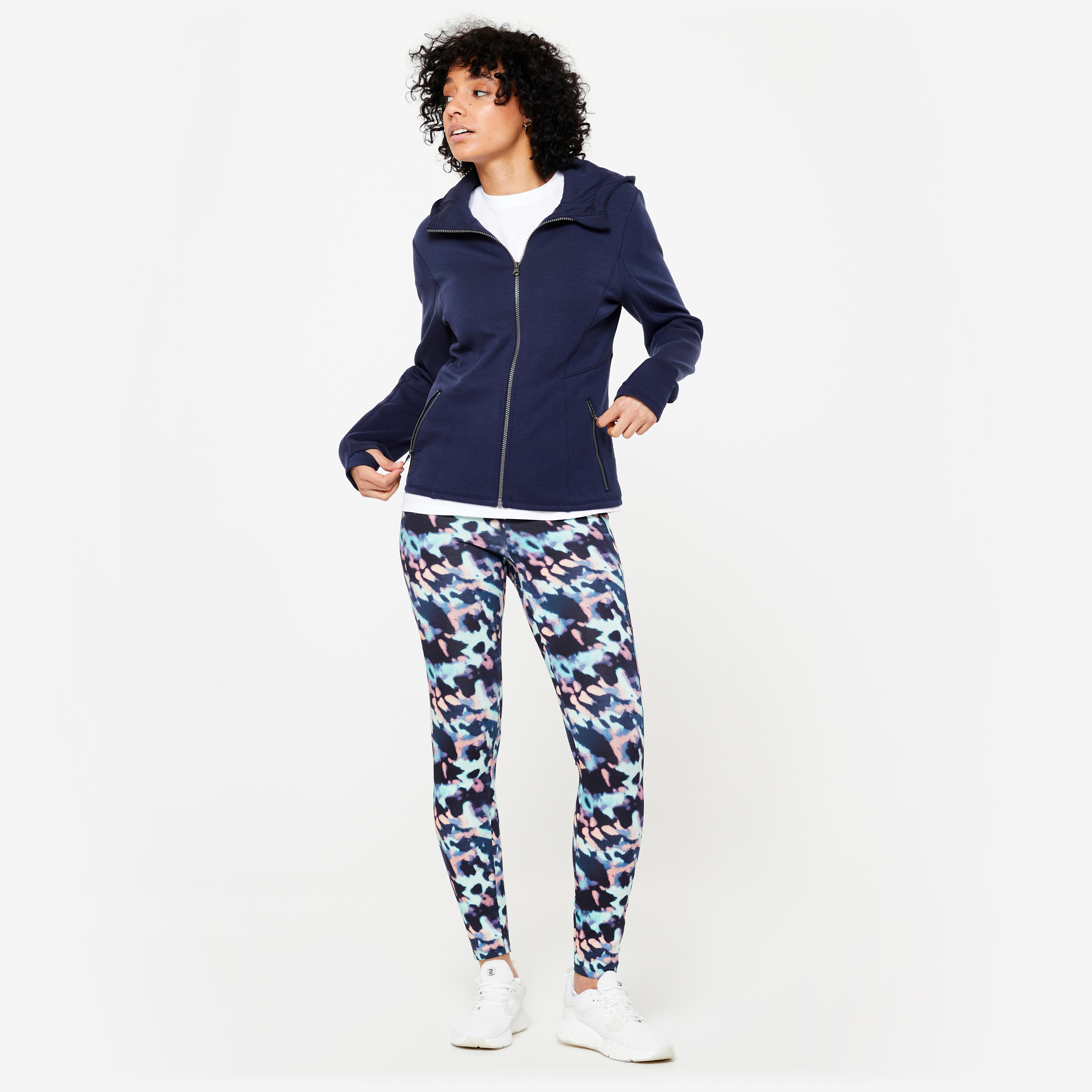 Women's Zip-Up Hoodie - Blue