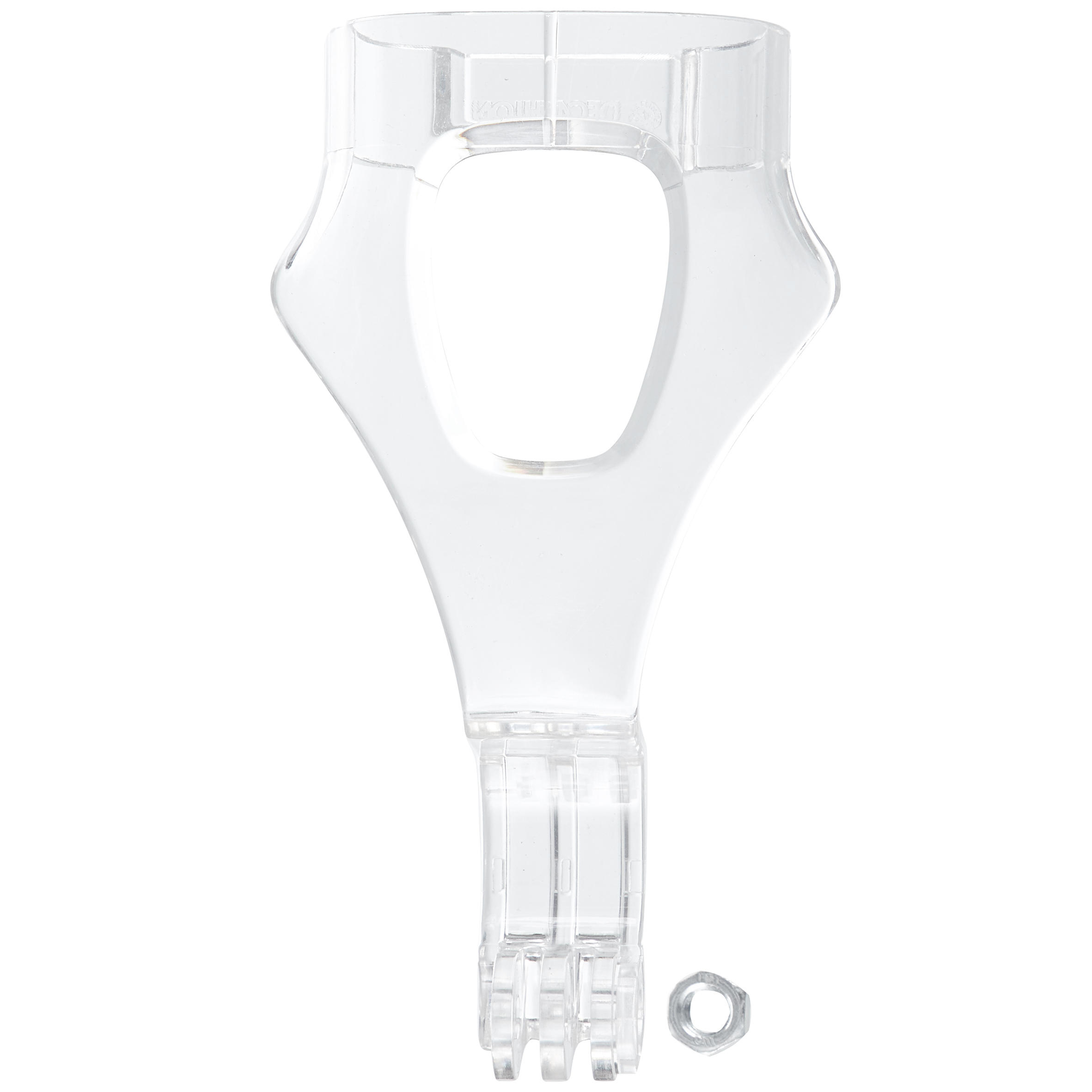 Camera mount for the first version of the  Easybreath  mask with nut.