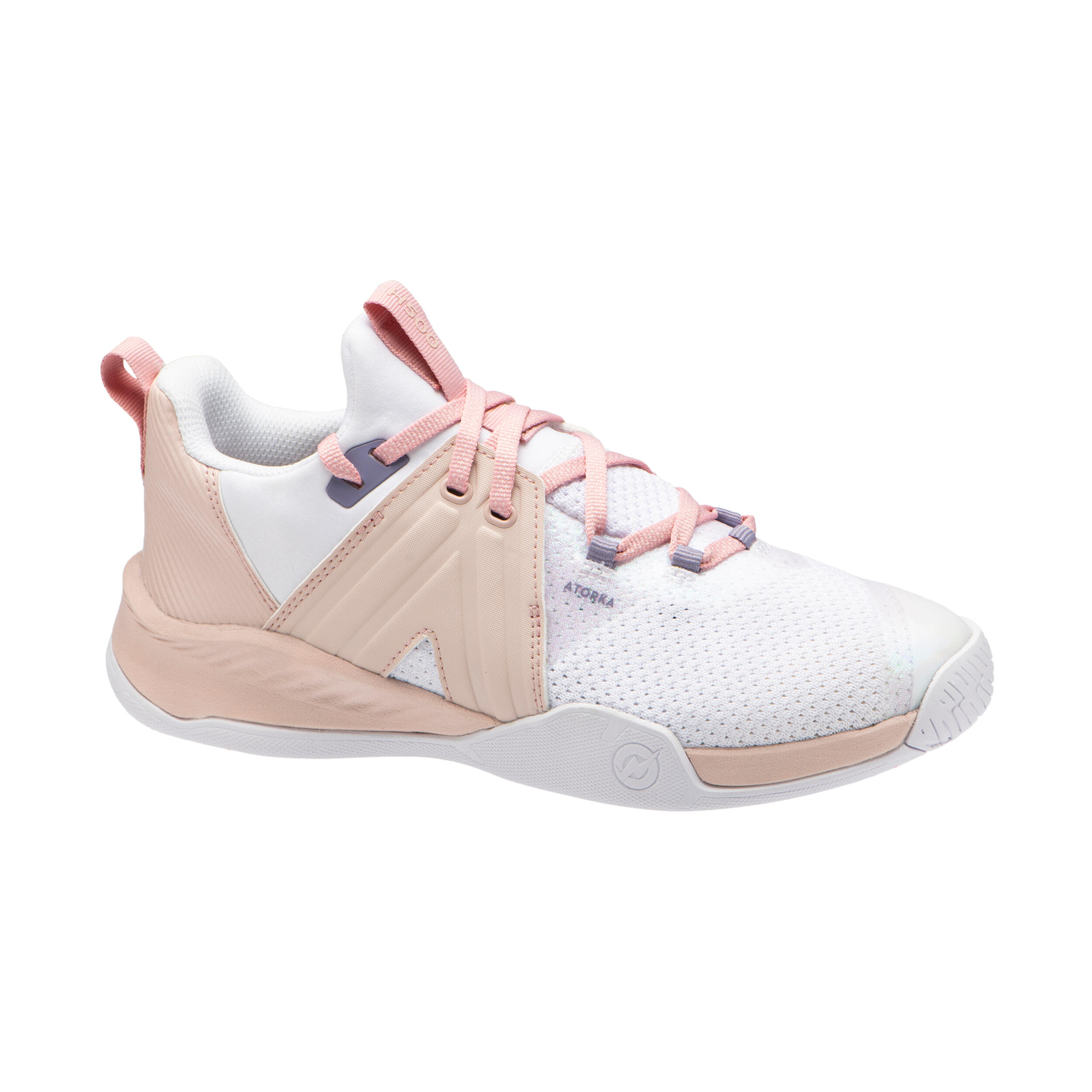 Men's/Women's Handball Shoes H500 Faster - Pink/White