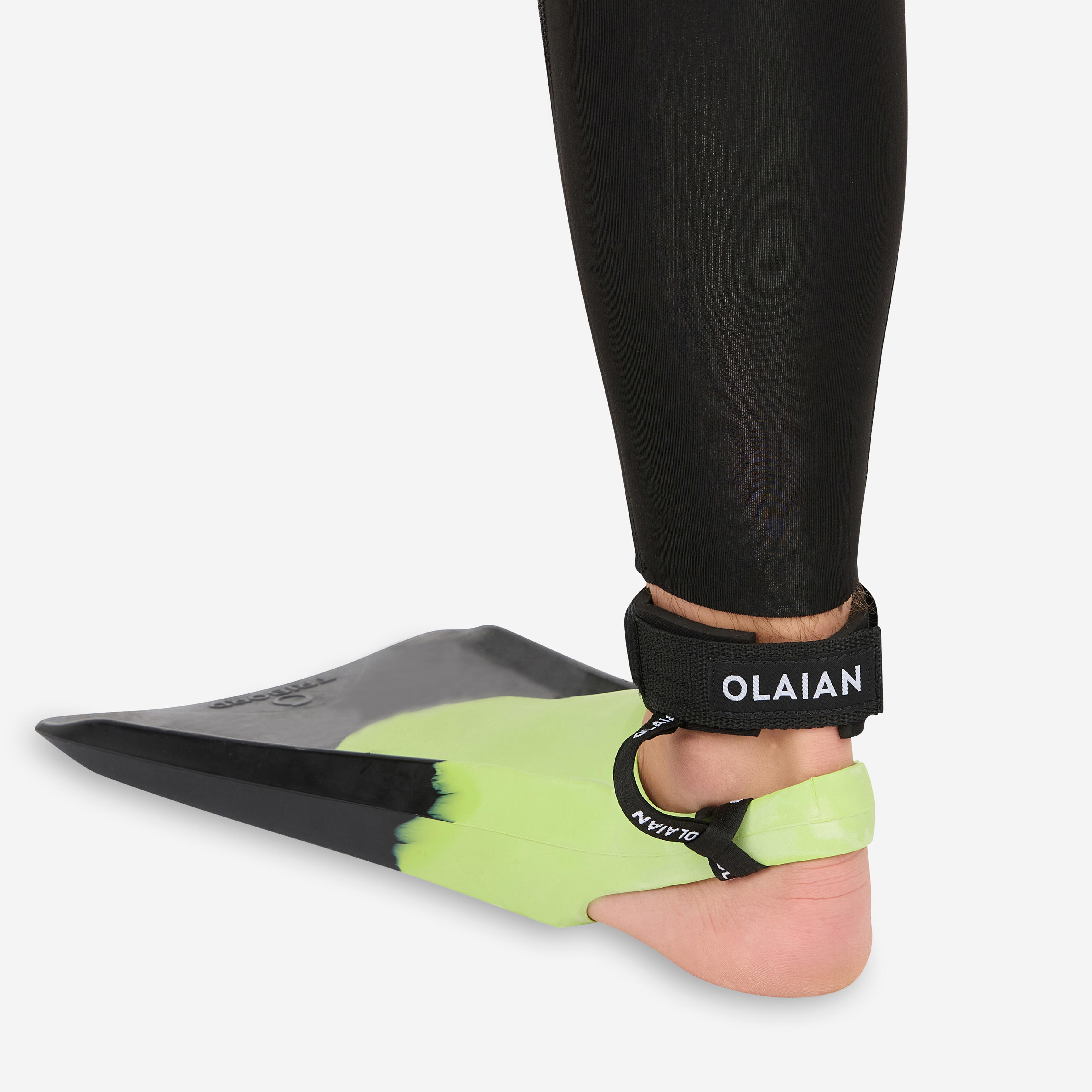 Bodyboard fin leash - 500 black