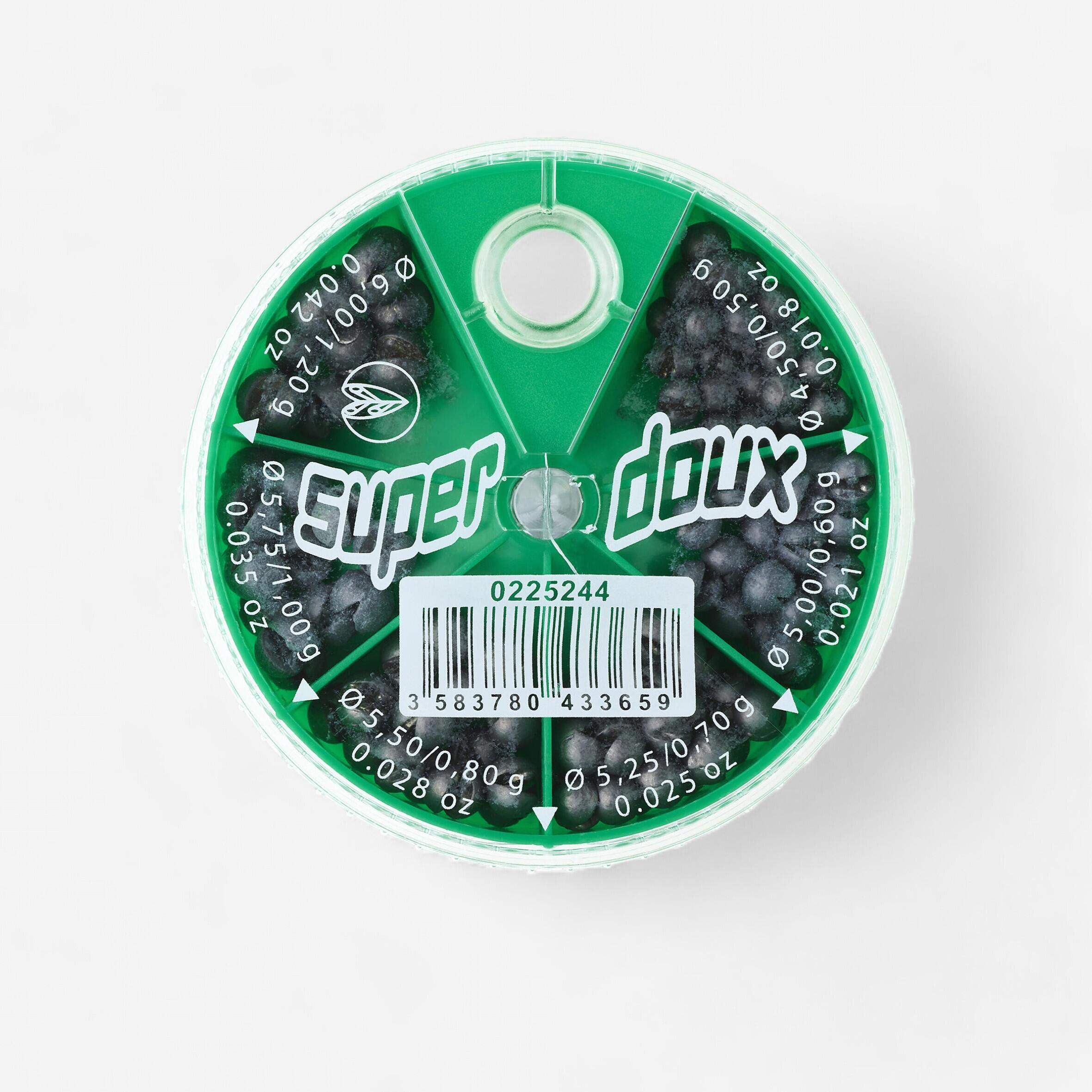 6 COMPARTMENT SPLIT SHOT ZIG ZAG FISHING SINKERS