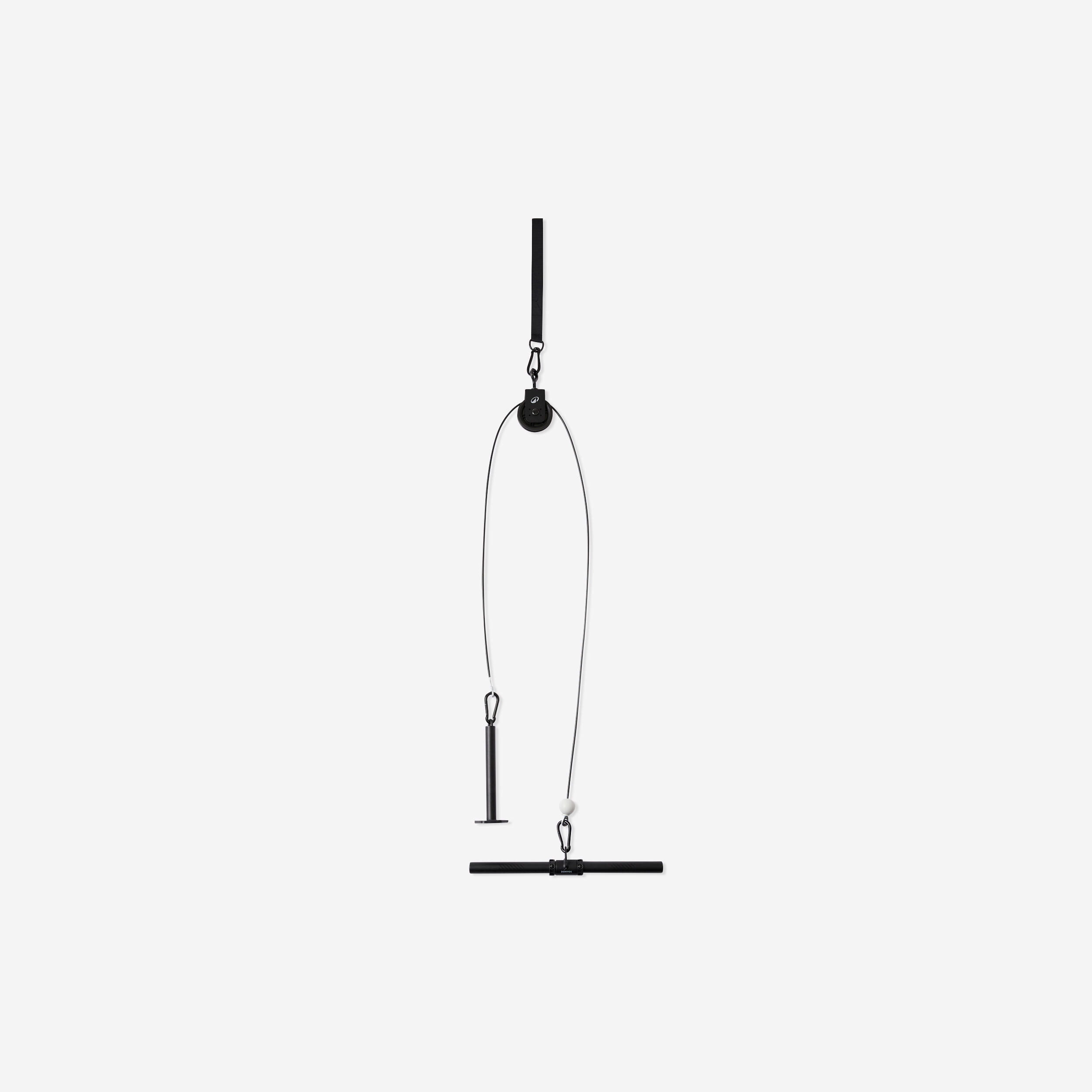 Weight Training Pulley Station With Pull Bar  and Disc