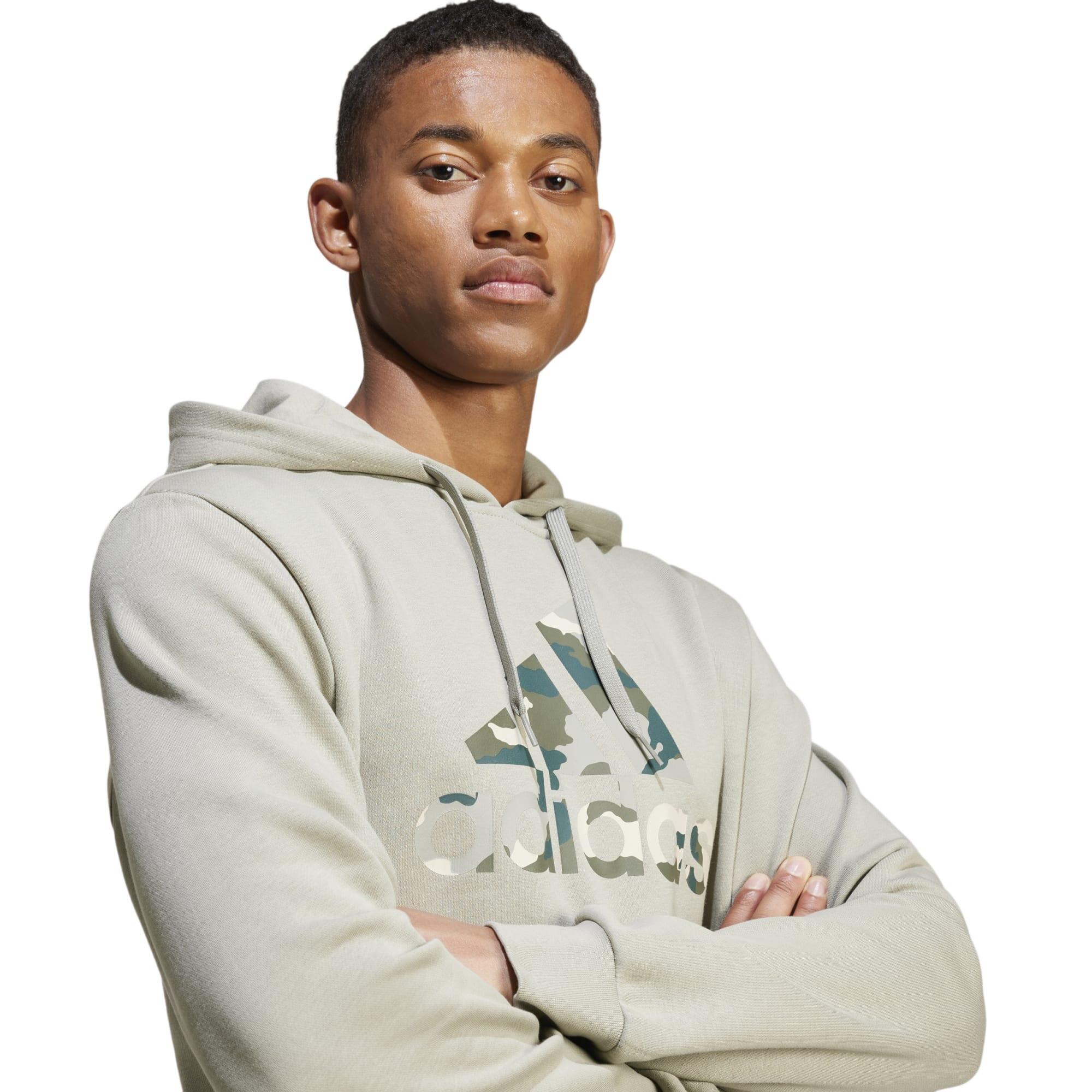 Men's Fitness Hoodie Soft Training - Grey/Silver Camo