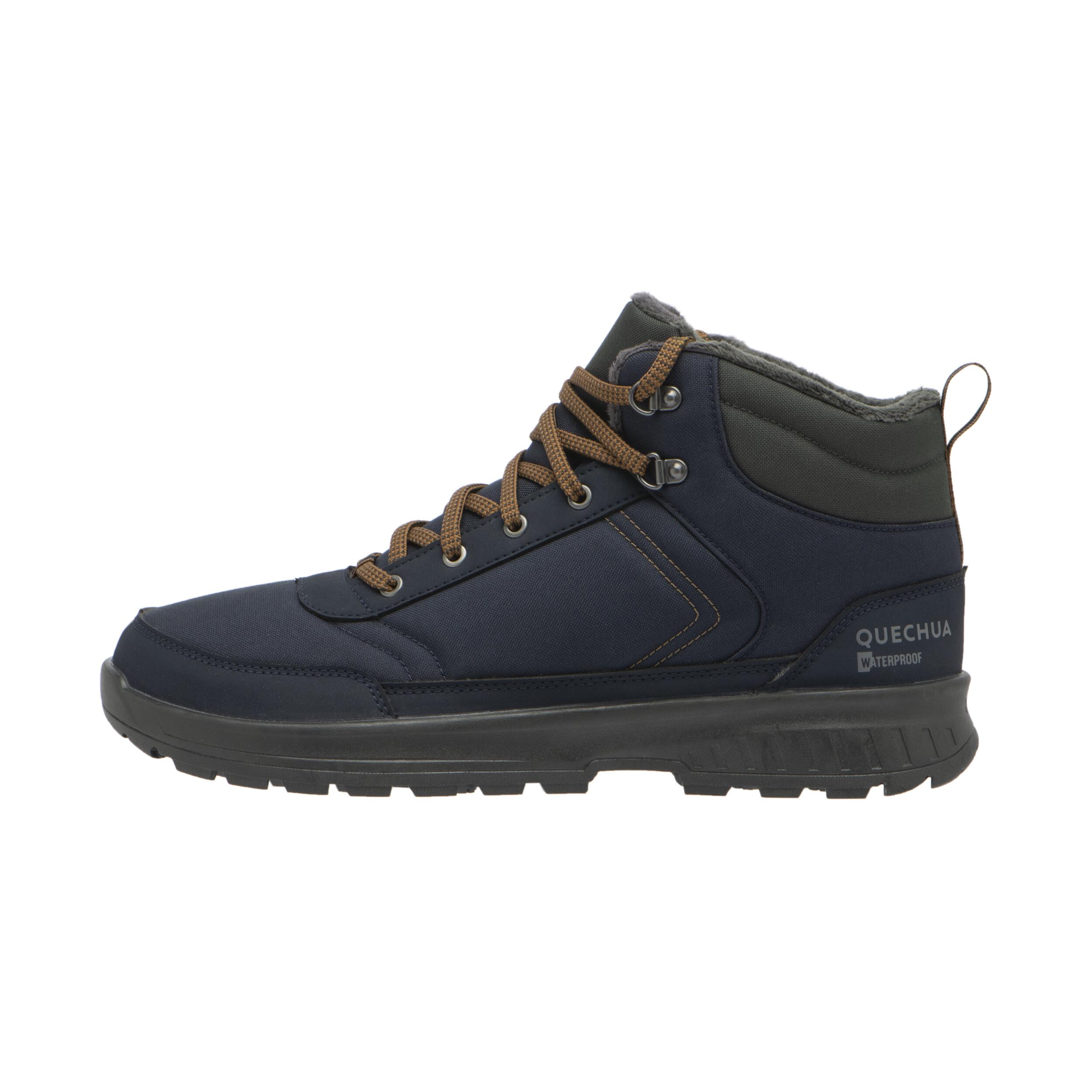 Men’s warm and waterproof hiking boots - SH100 Mid-height