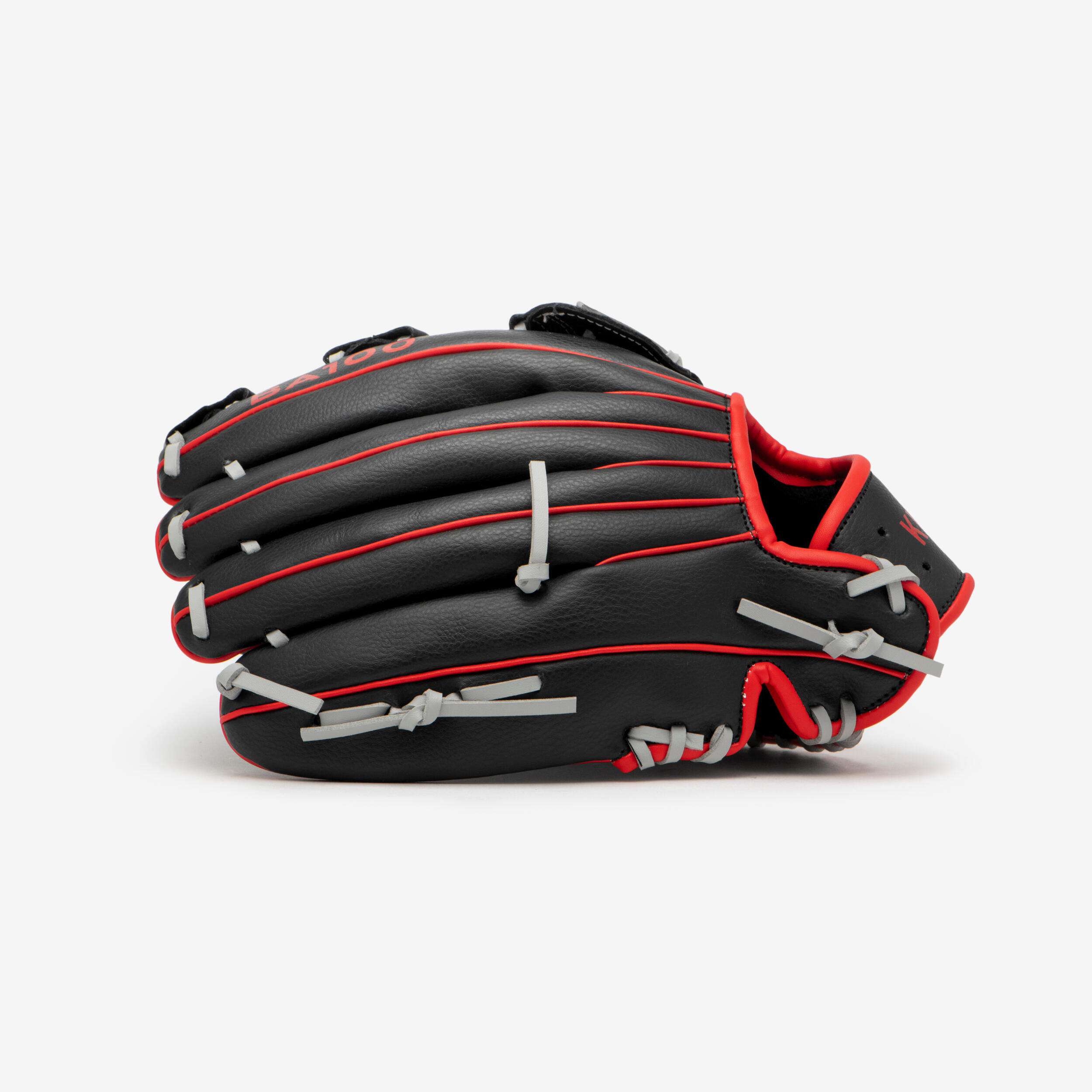 Baseball Glove Right-Hand Throw Adult - BA100 Black Red