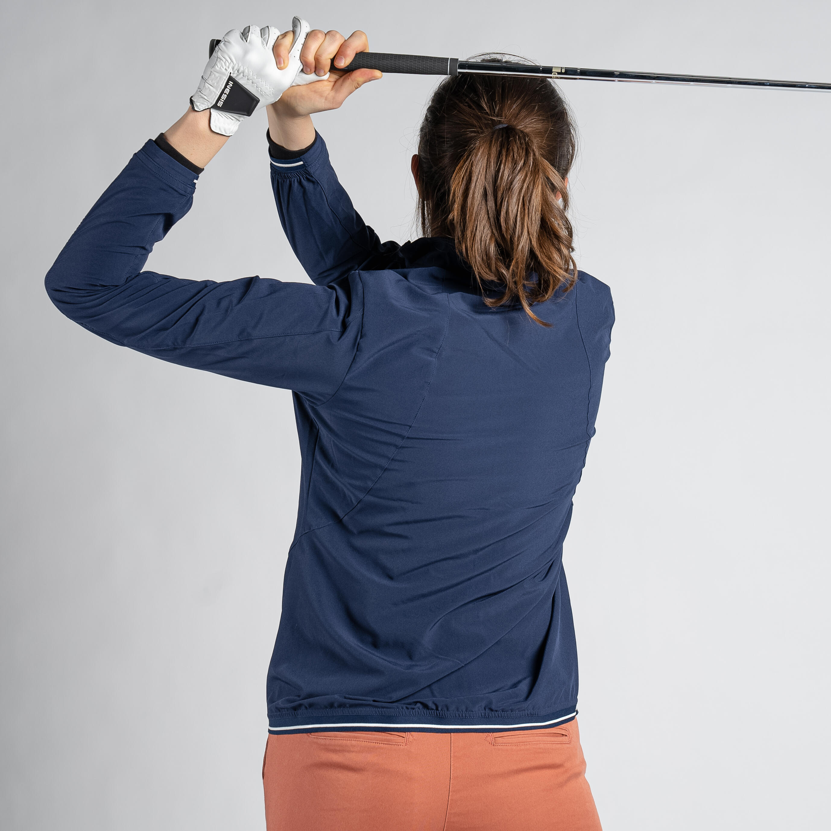 Women's Golf Water-Repellent Windbreaker - RW500 Navy Blue