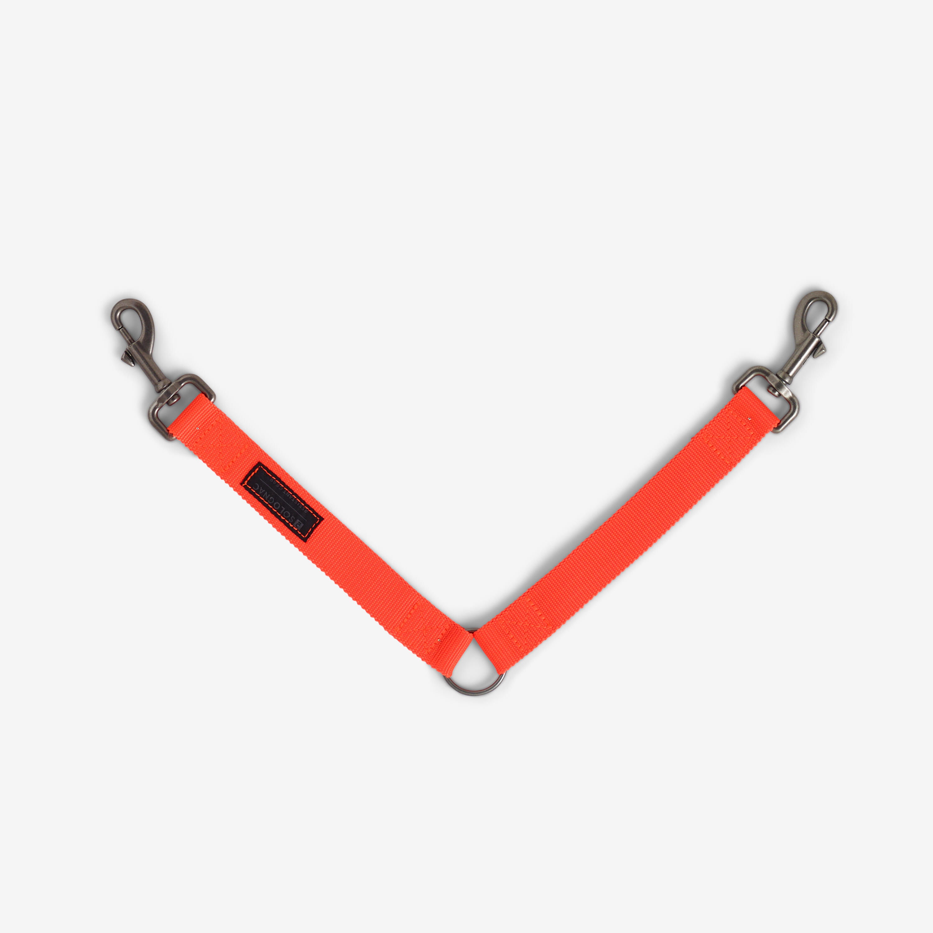 DOG COUPLER 2 DOGS ORANGE ECO-DESIGN