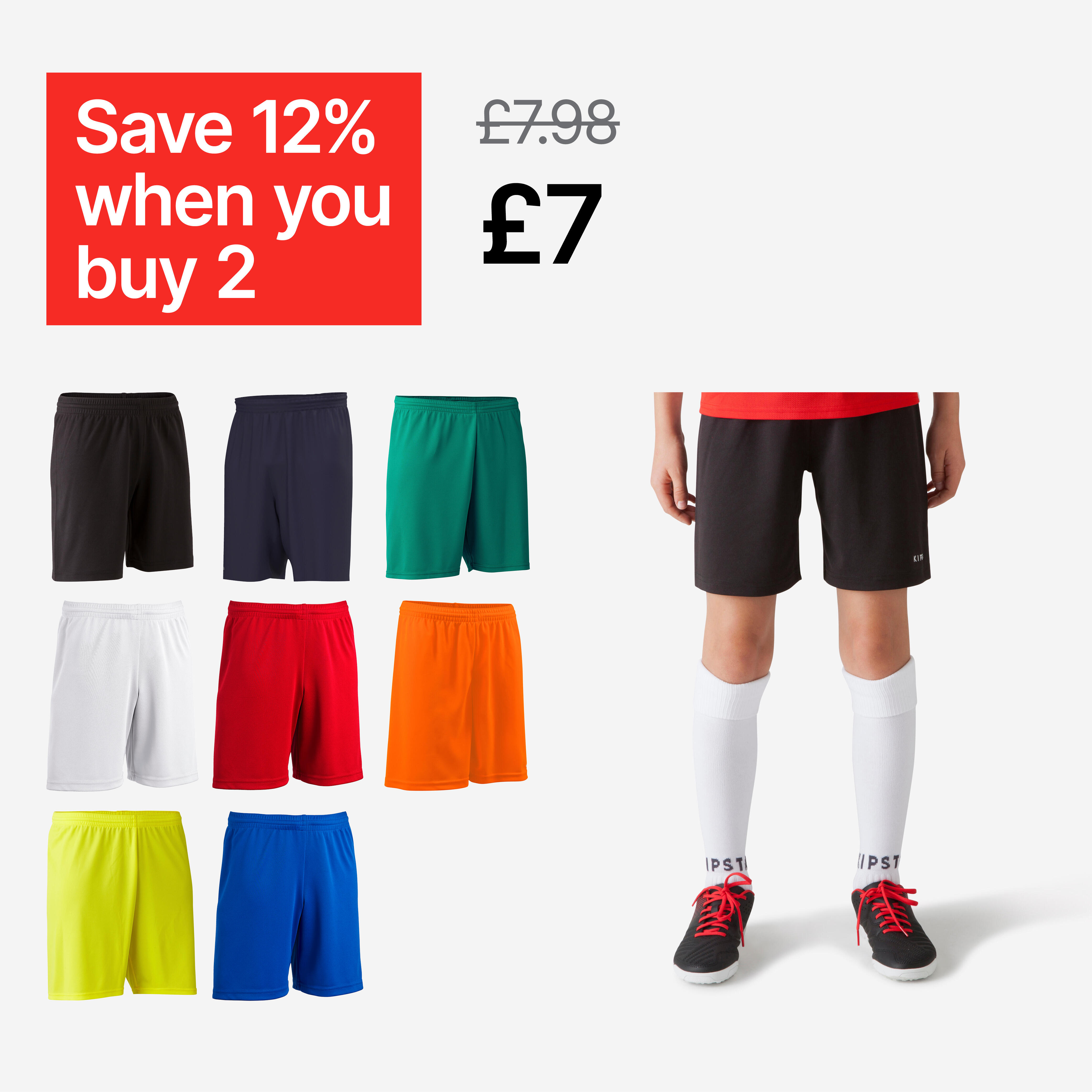 Kids' Football Shorts Essential - Blue