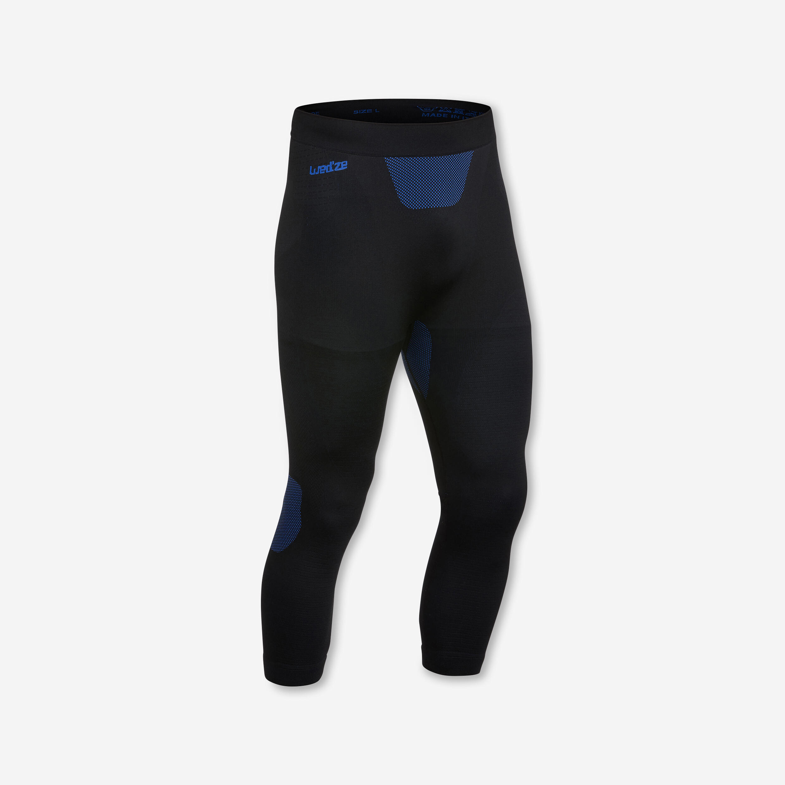 Men’s Seamless Ski Base Layer Bottom - BL 580 I-Soft - Black / Blue