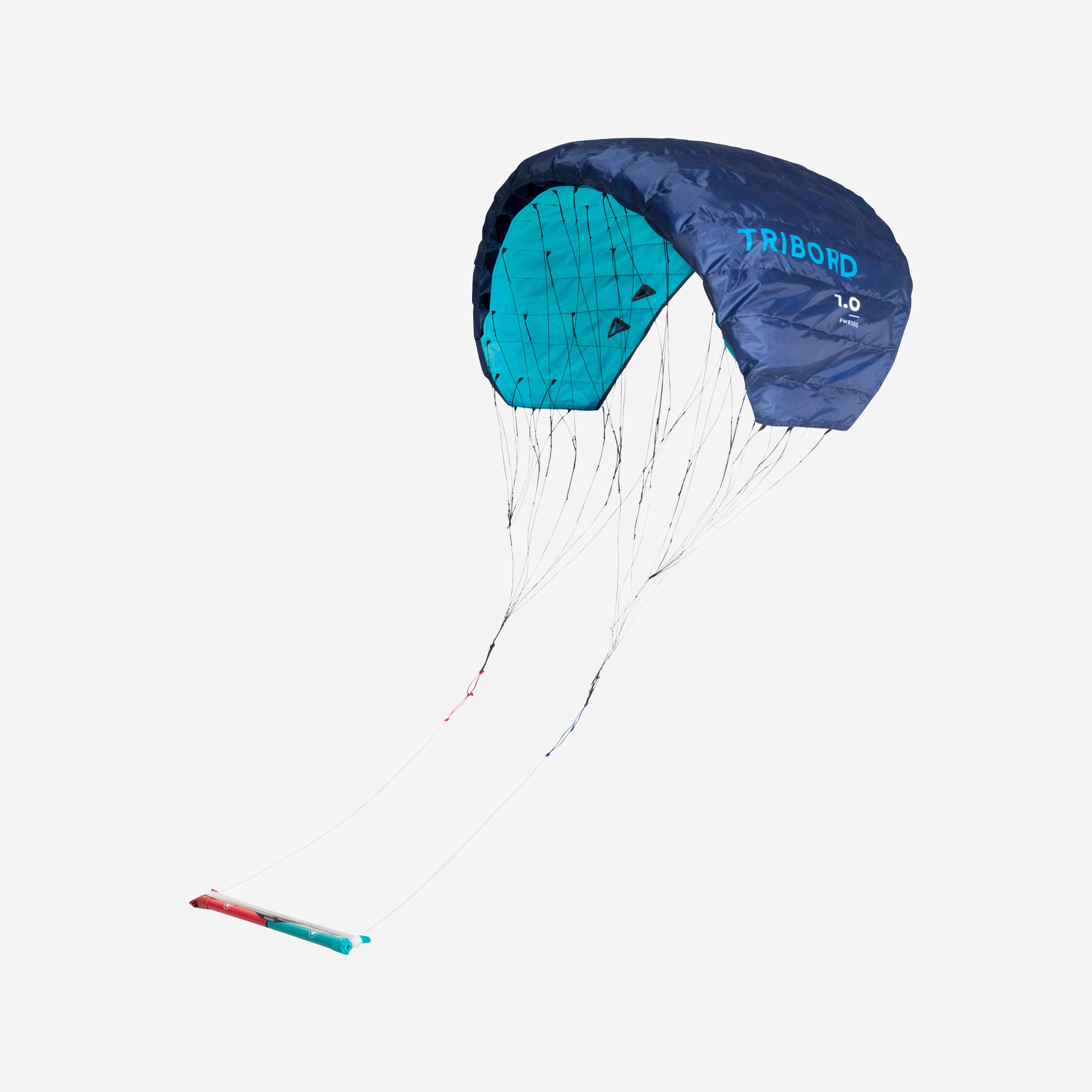 TRACTION KITE PW100 1m2 blue - with bar