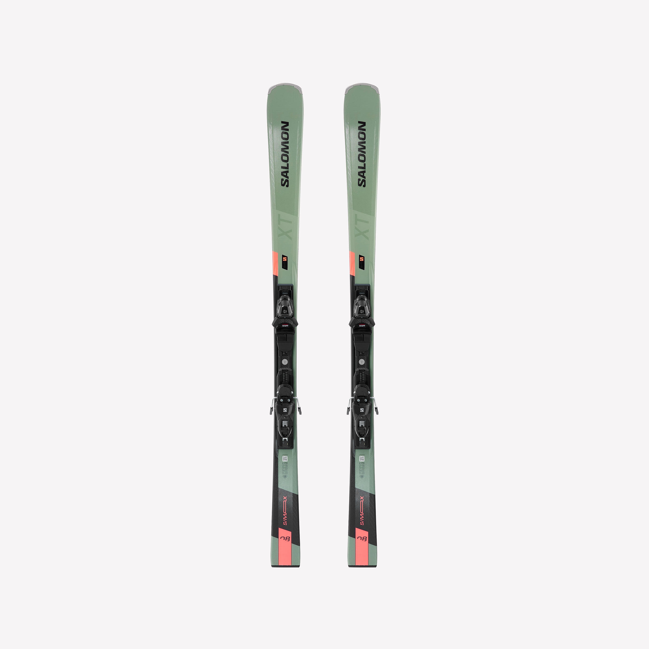 MEN’S ALPINE SKIS WITH BINDINGS  SALOMON S/MAX 8 X - GREEN/BLACK