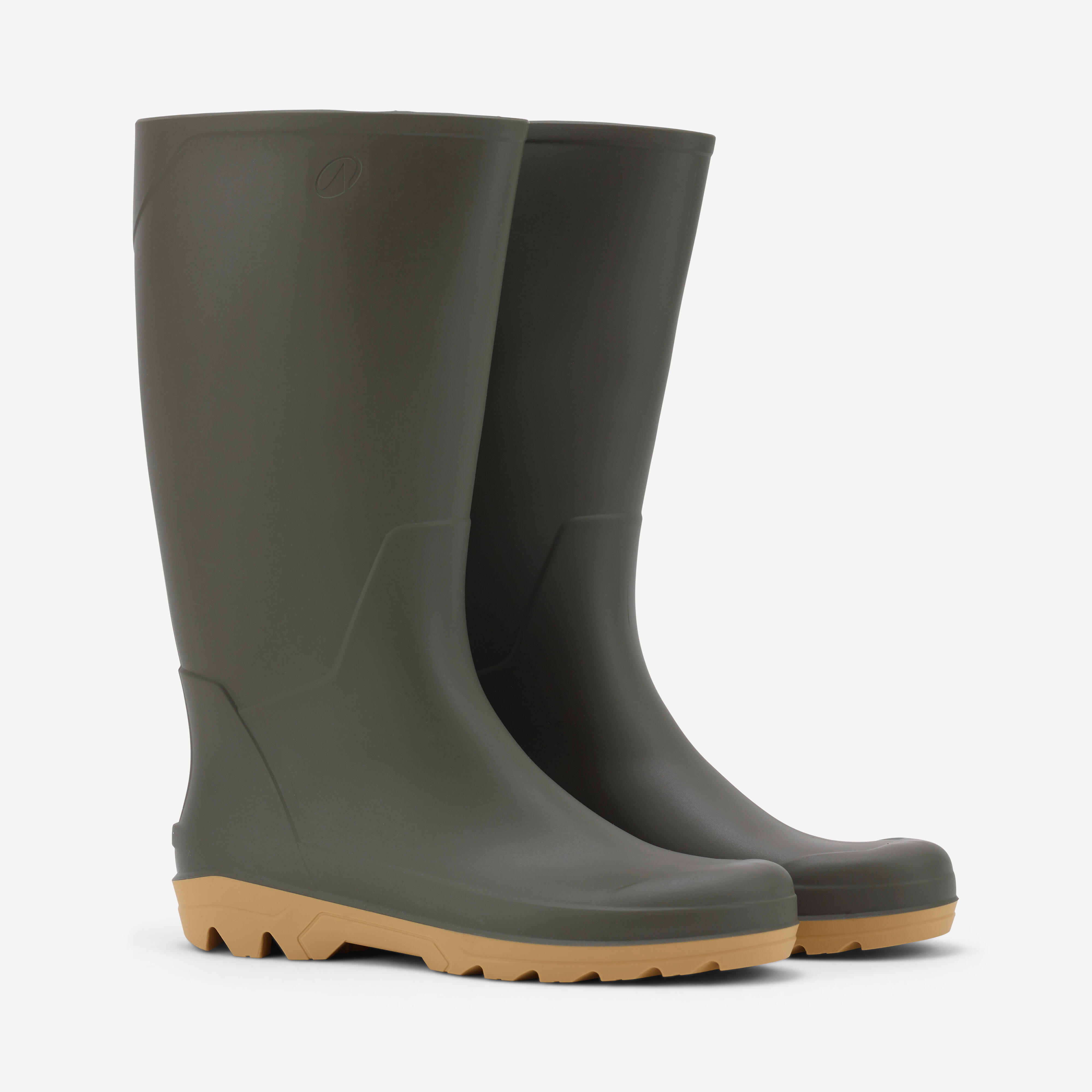 Men’s waterproof wellies land 100 green