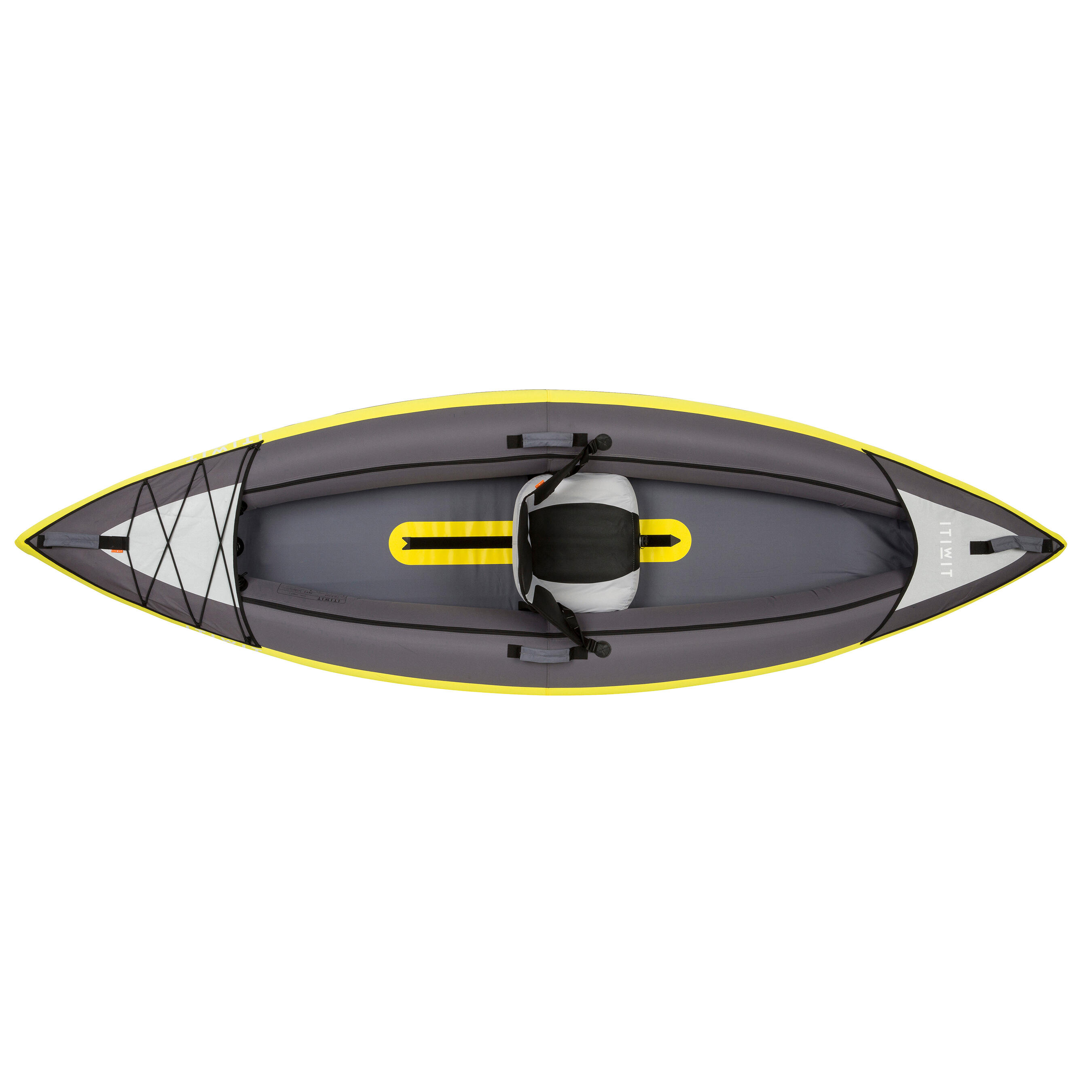 INFLATABLE TOURING KAYAK 1 PLACE YELLOW