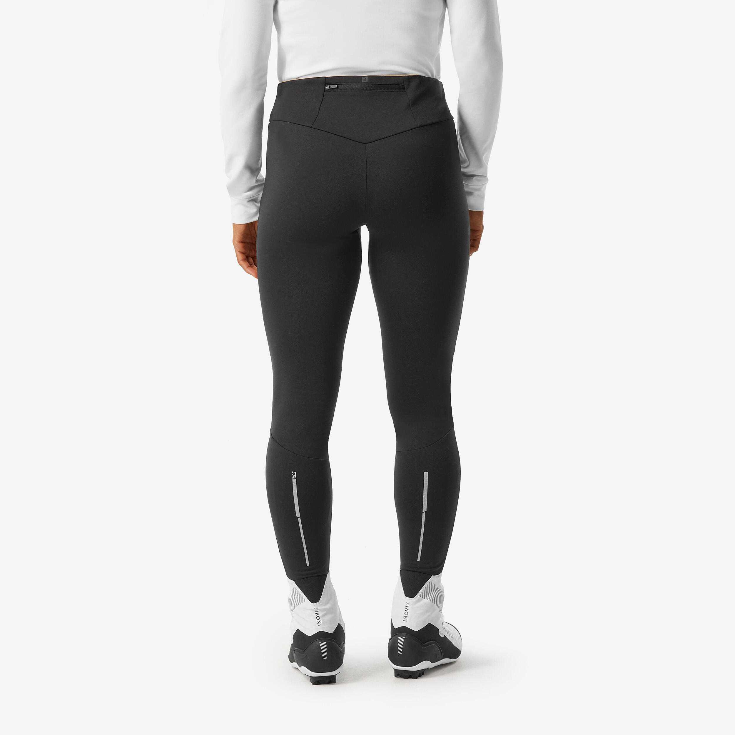 Women’s Windproof Cross-Country Ski Tights 500 - Black