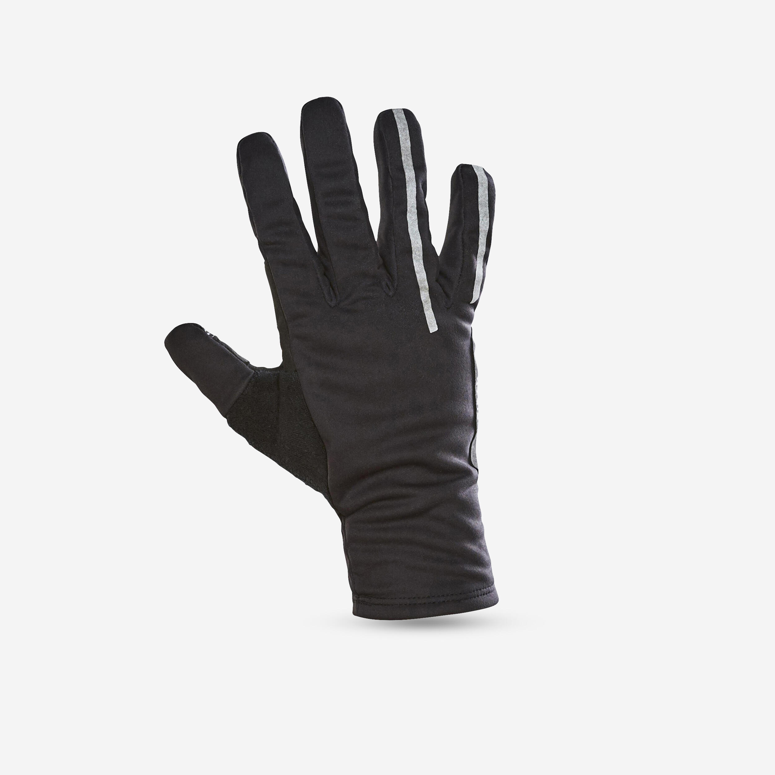Smartphone-compatible thermal cycling gloves  black