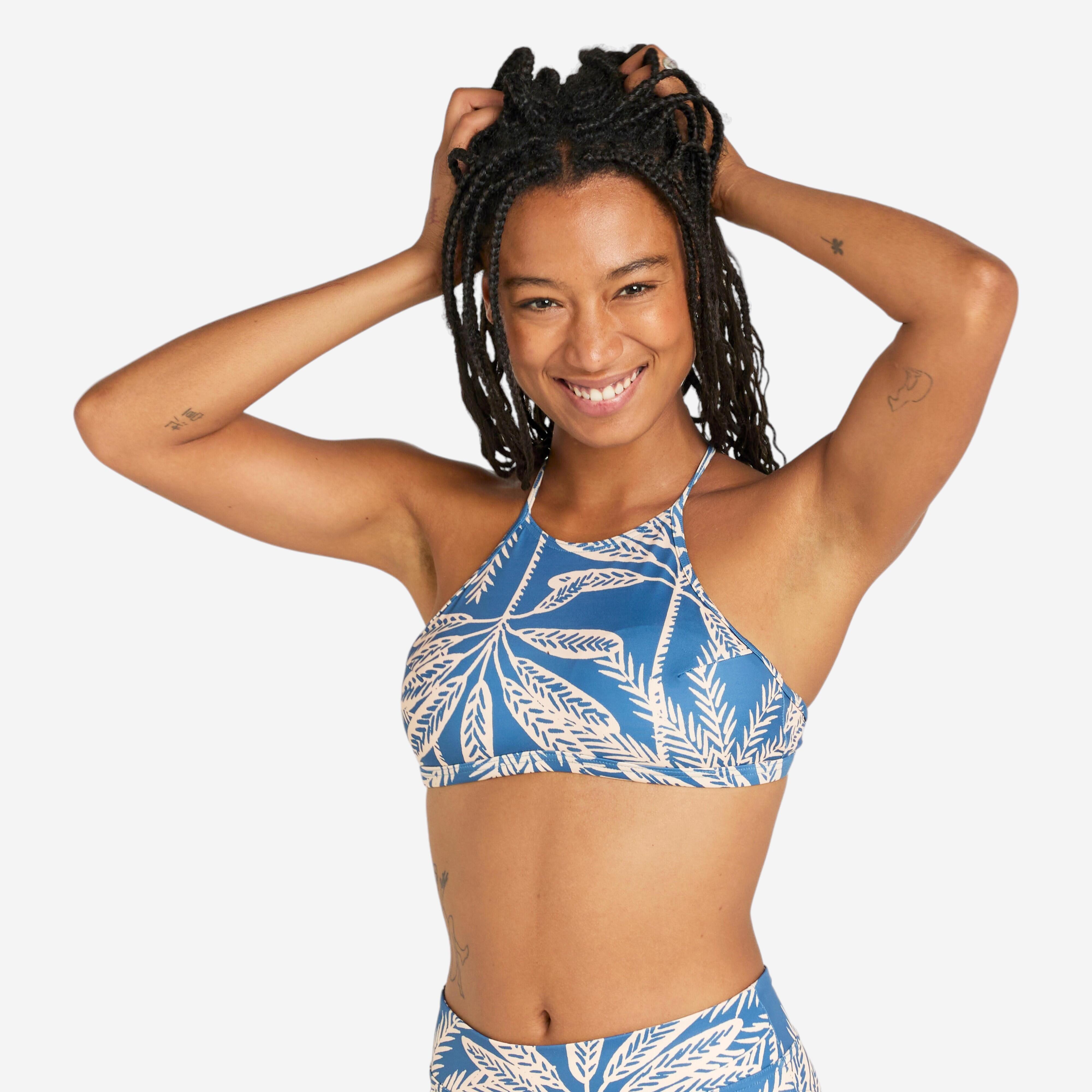 Women's Swimsuit Bralette Top - Andrea Palmer - Blue