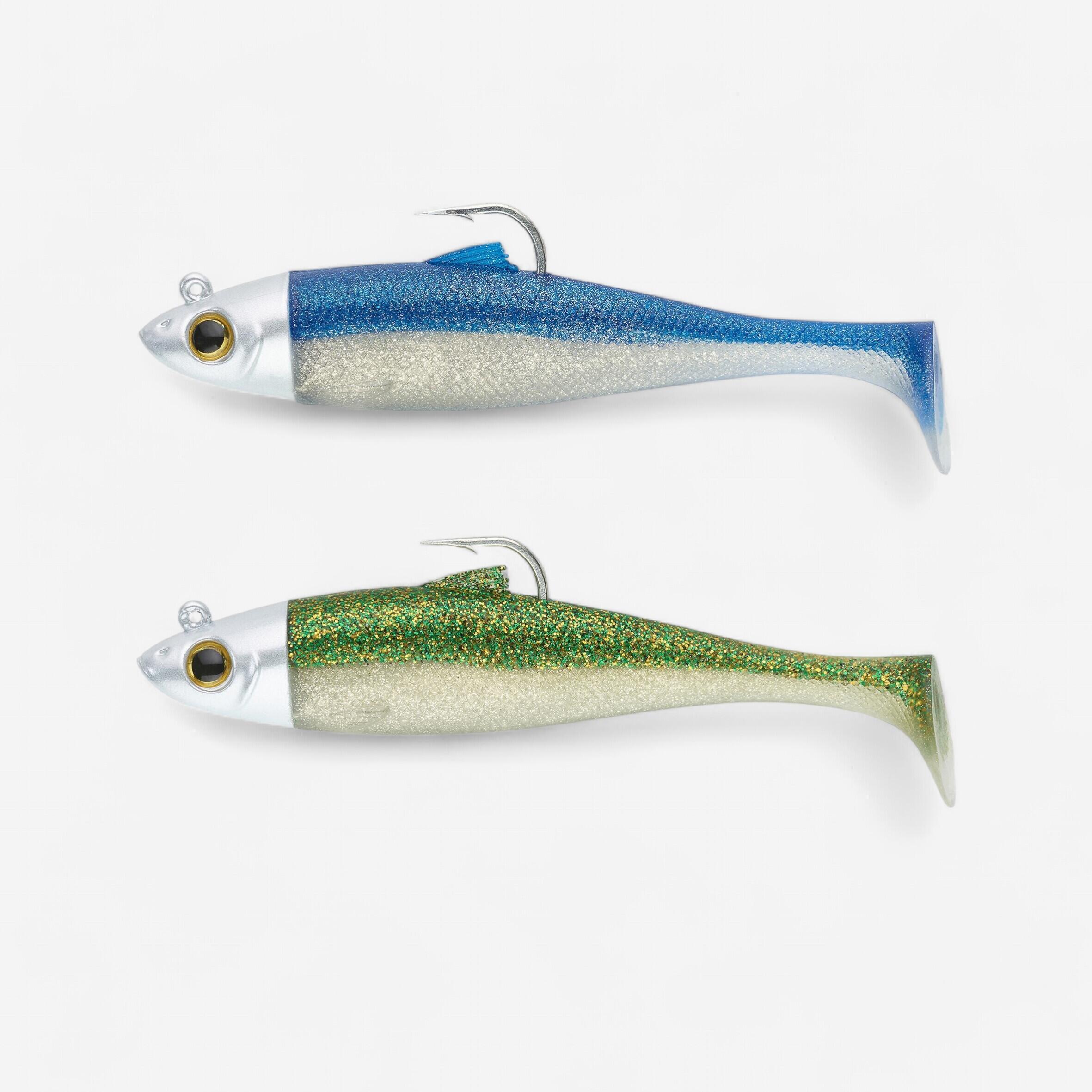 COMBO Soft Lures Shad OSARDA 100 Blue/Green Glitter