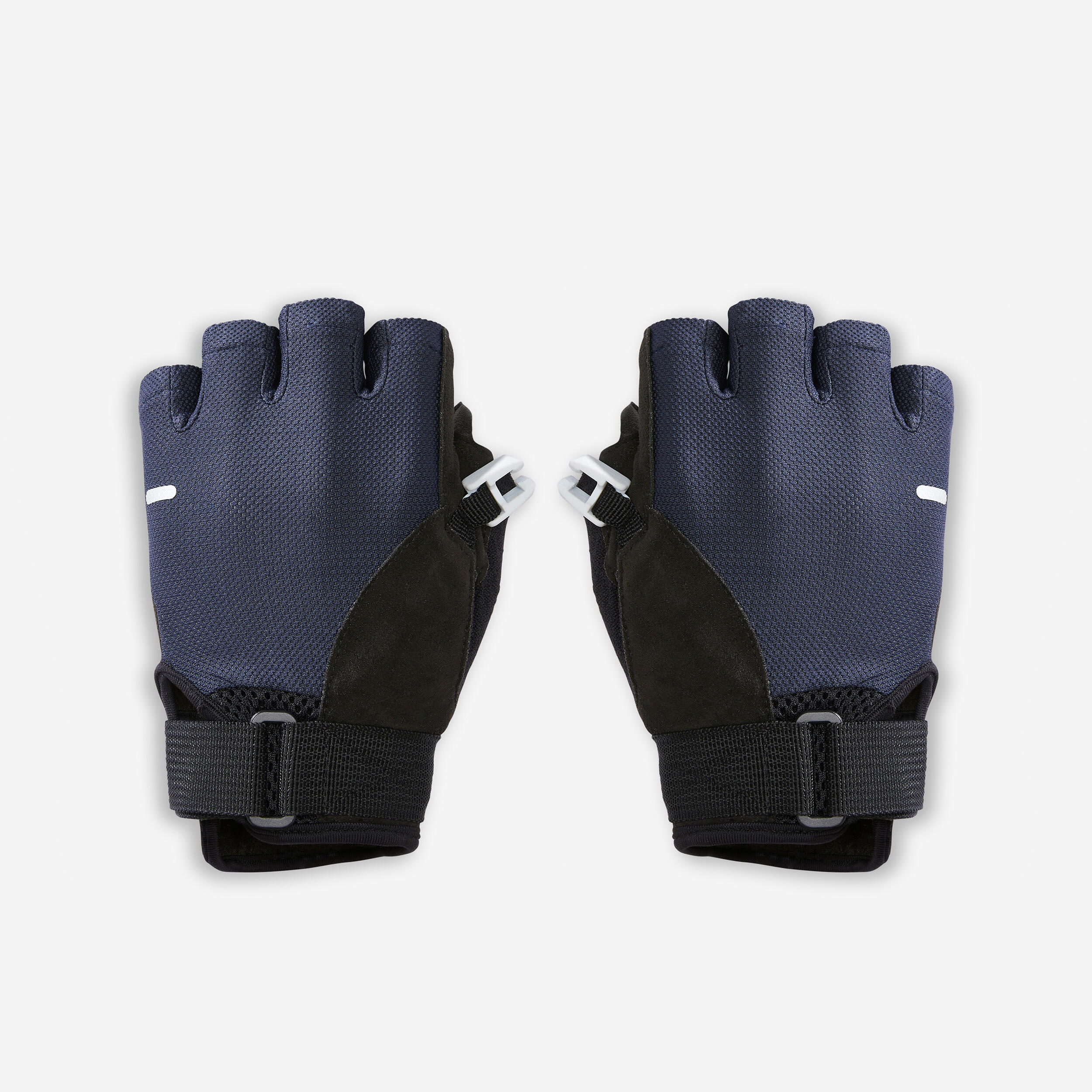 FINGERLESS GLOVES FOR NORDIC WALKING POLES BLUE/BLACK