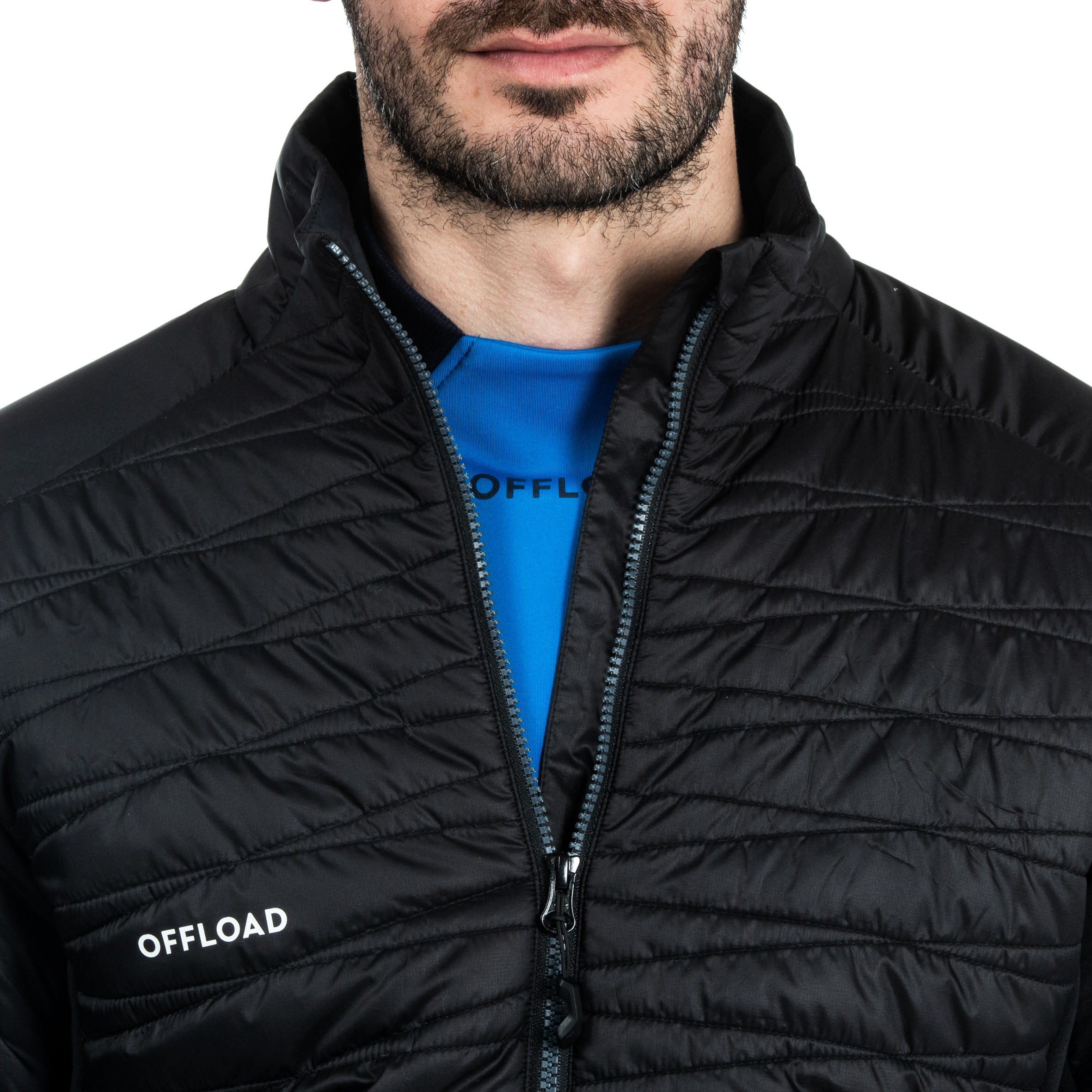 Adult Down Club Coach Jacket Zip 500 - Black