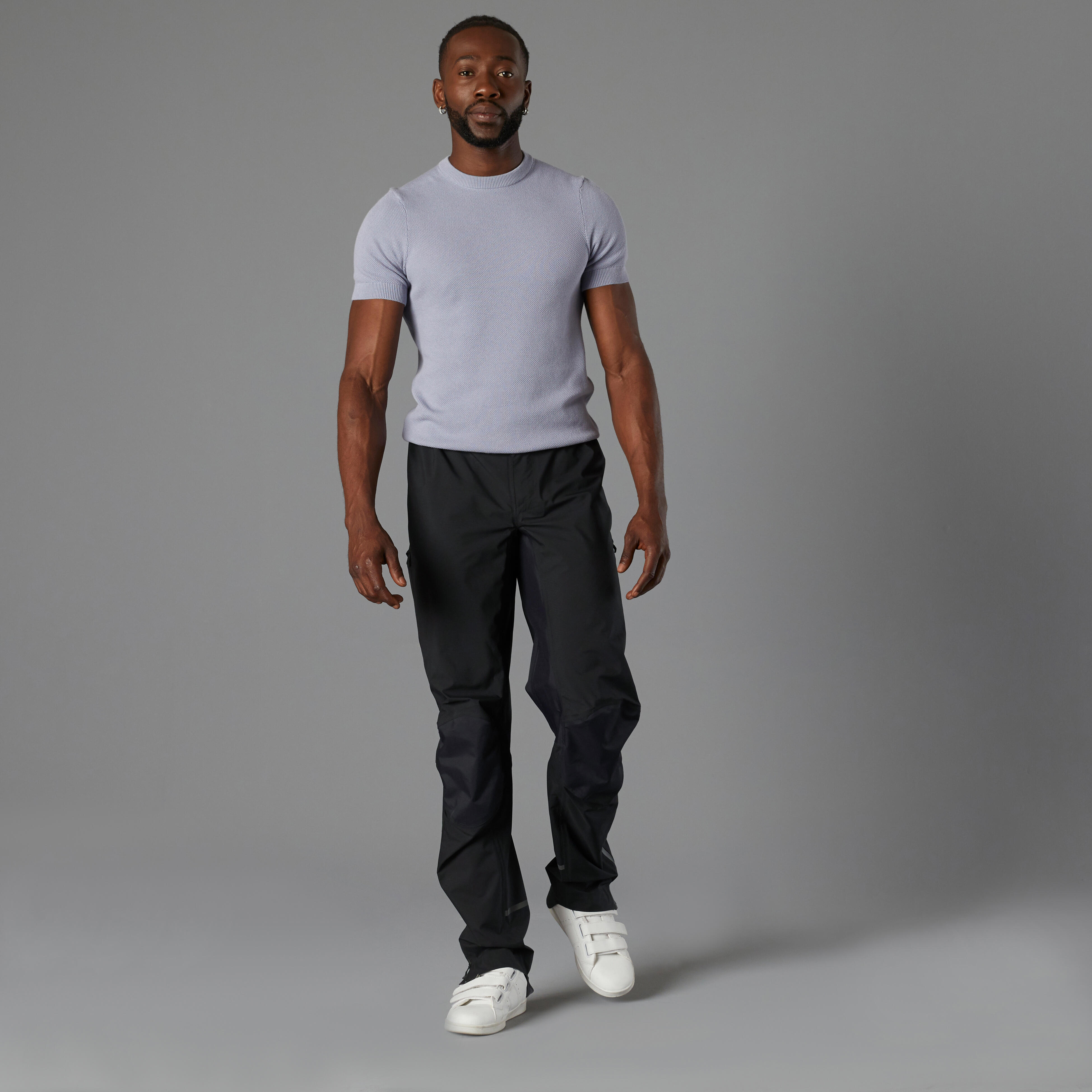 Men's City Cycling Rain Overtrousers 900 - Black