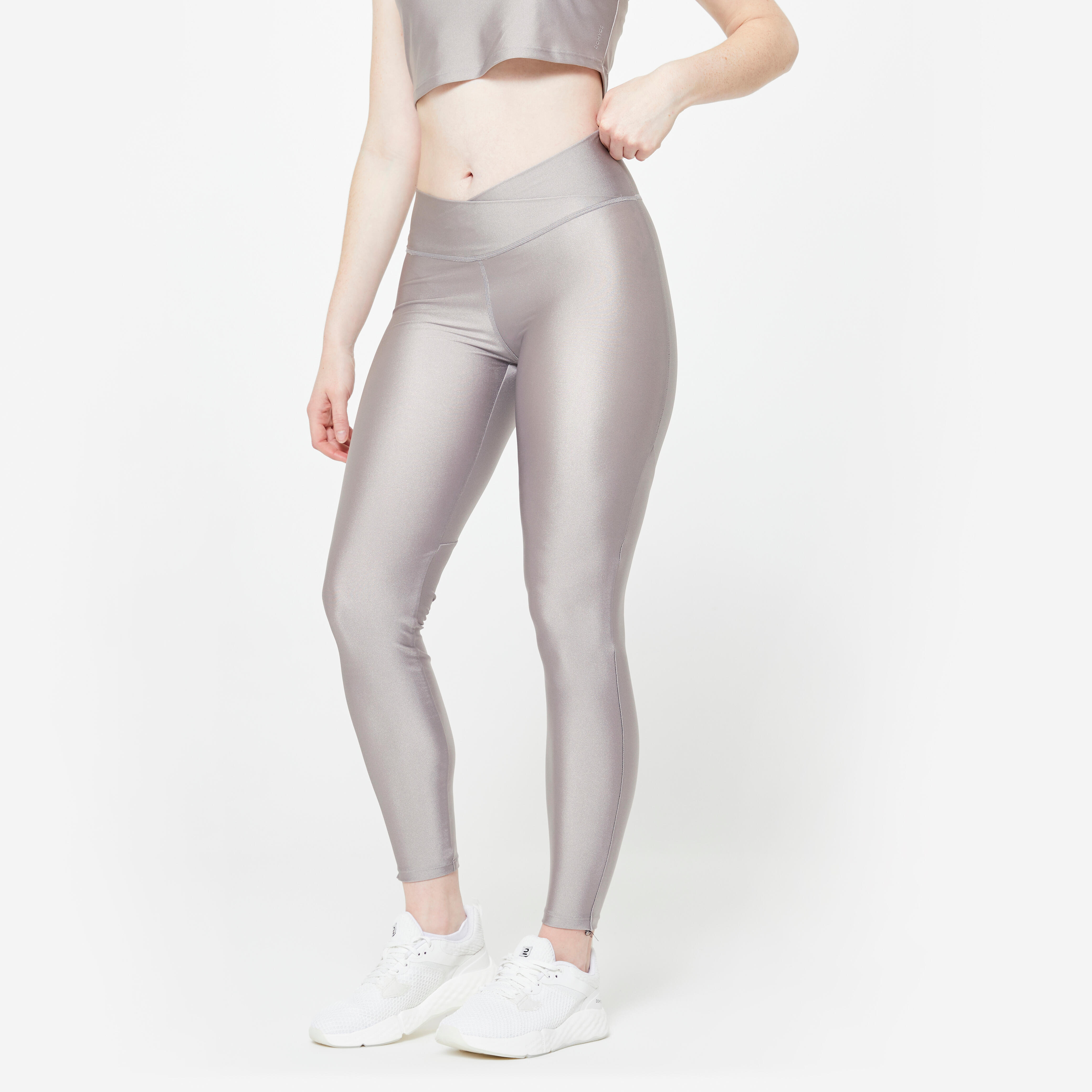 Women's Non-Slip Fitness Socks 500