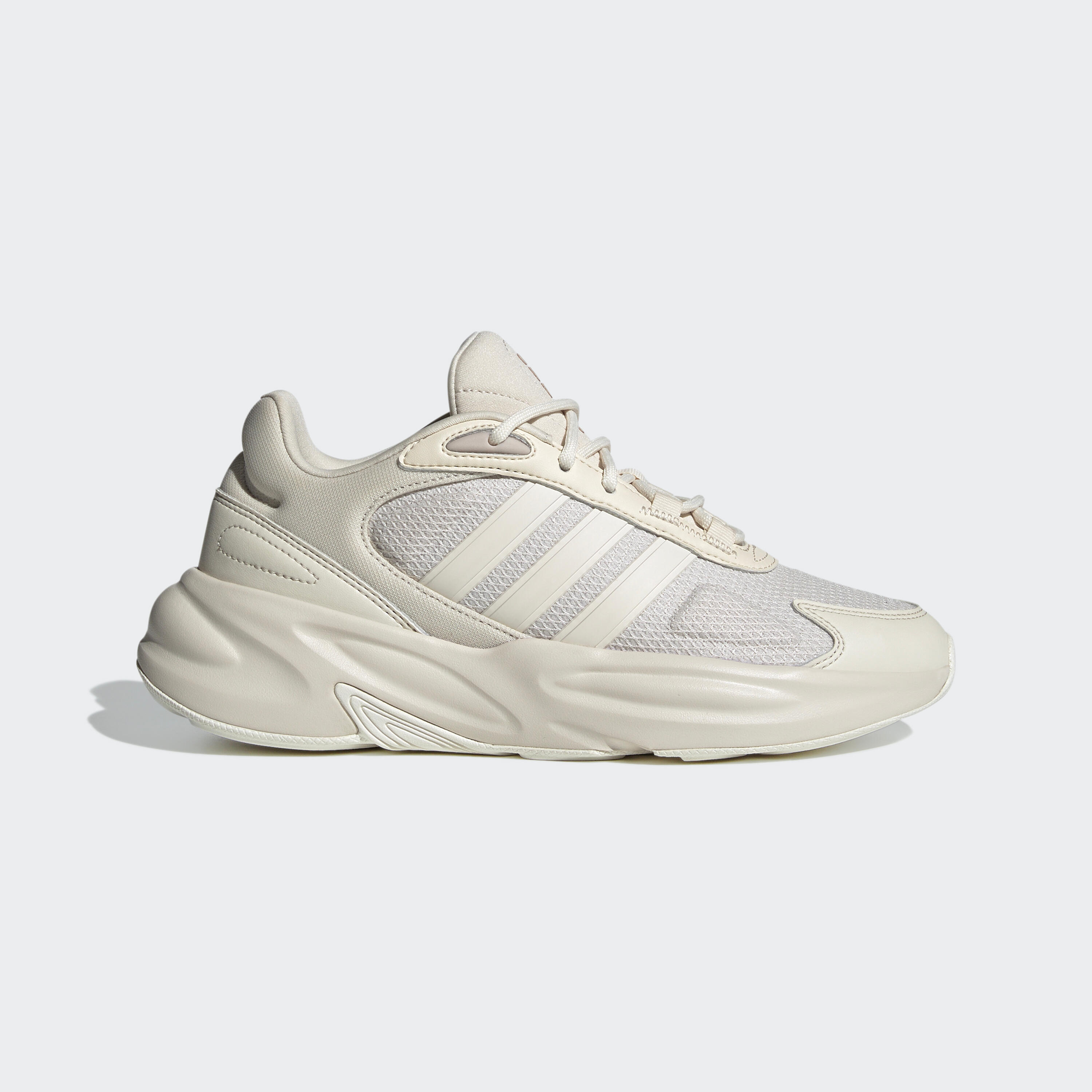 WOMEN'S ADIDAS OZELLE WALKING TRAINERS - BEIGE