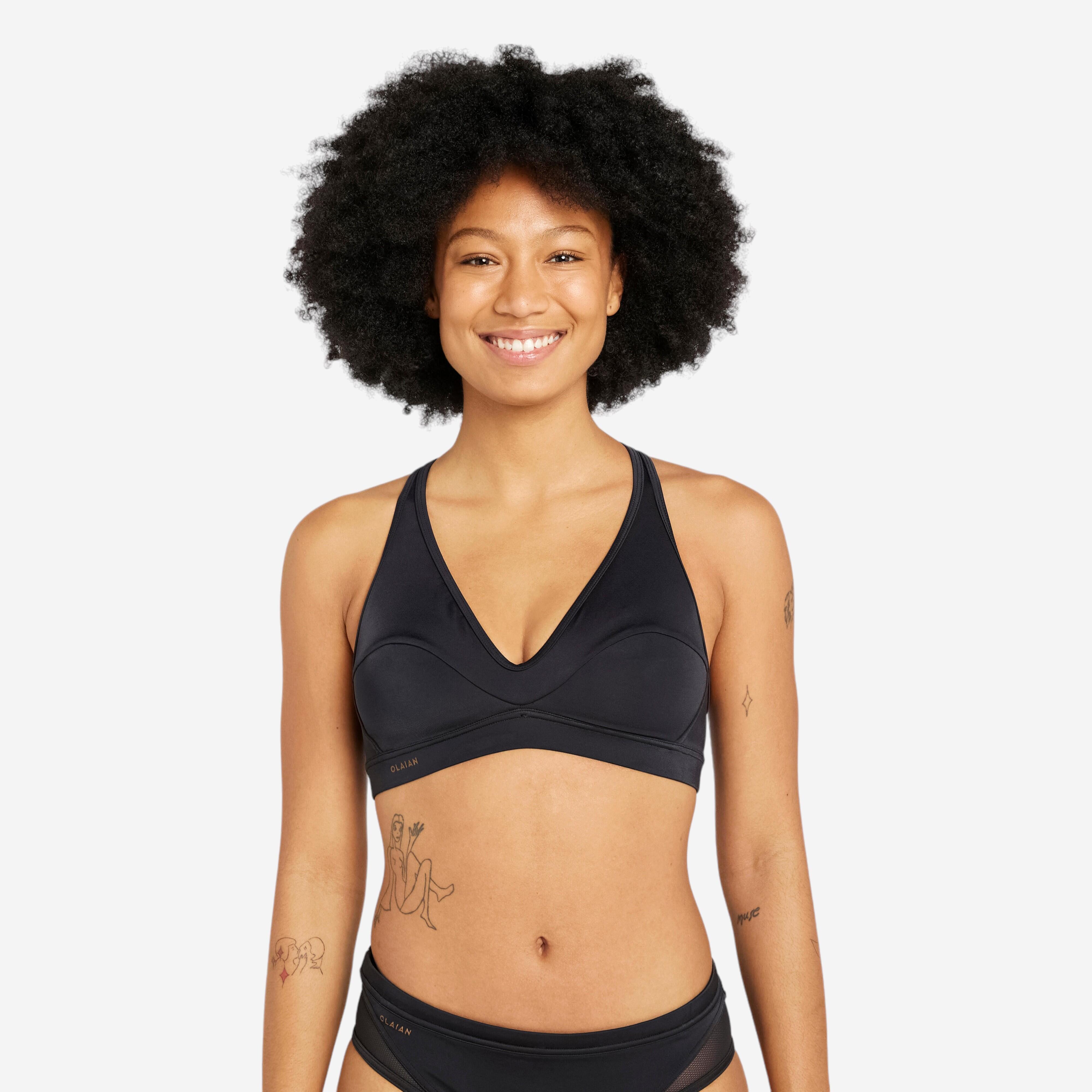 Women's Bralette Bikini Top - Ana - Black