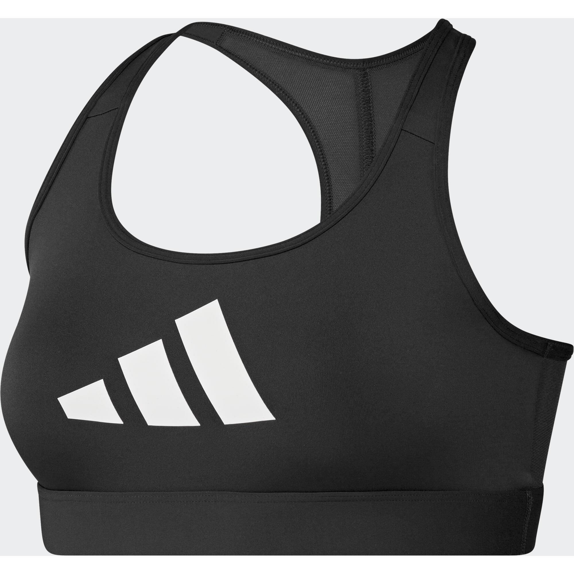 Women's Print Logo Sports Bra - Black