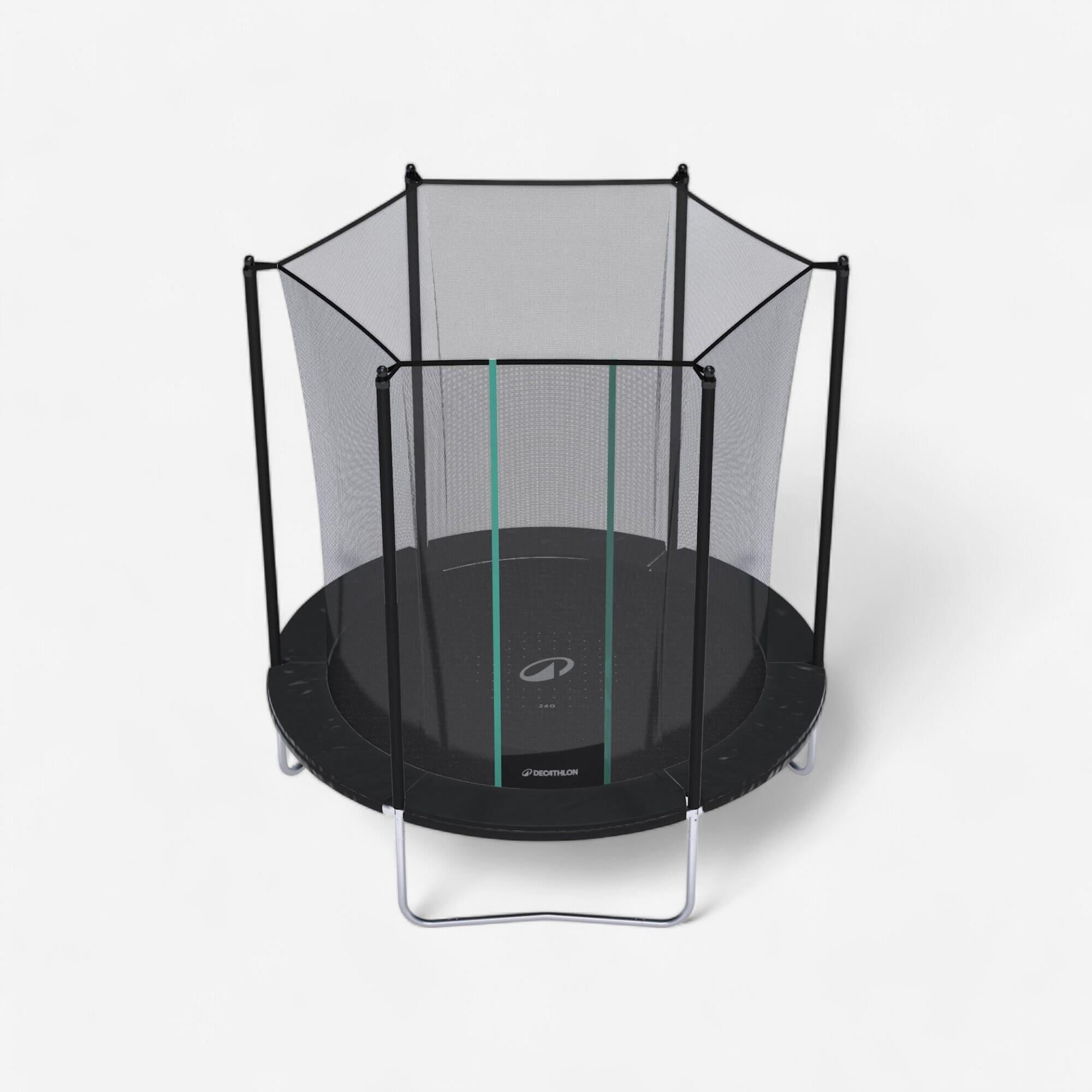 Trampoline 240 with Netting - Tool-Free Design