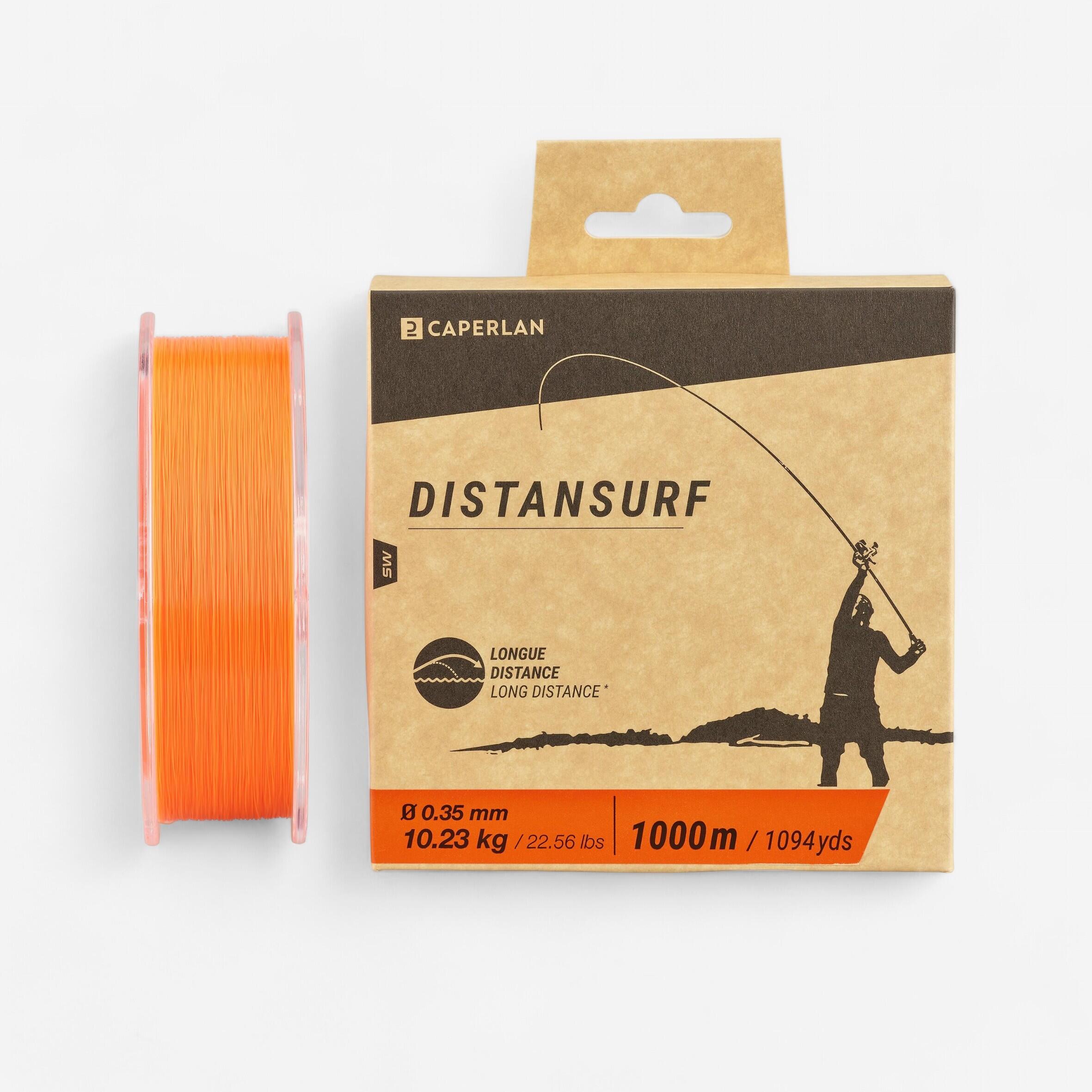 Surfcasting fishing line DISTANSURF - orange