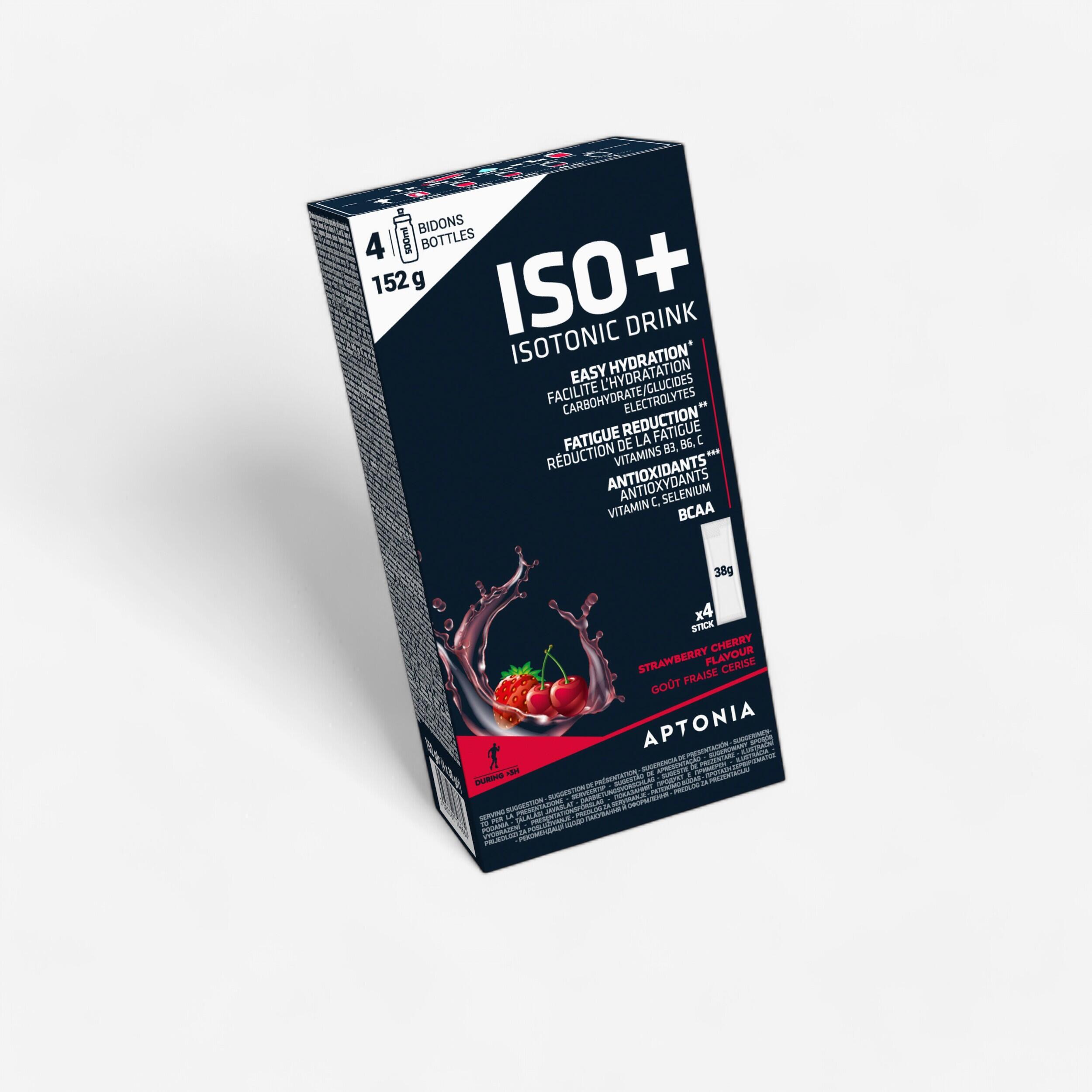 Isotonic Drink Powder ISO+ - Strawberry/Cherry 4⨯38 g