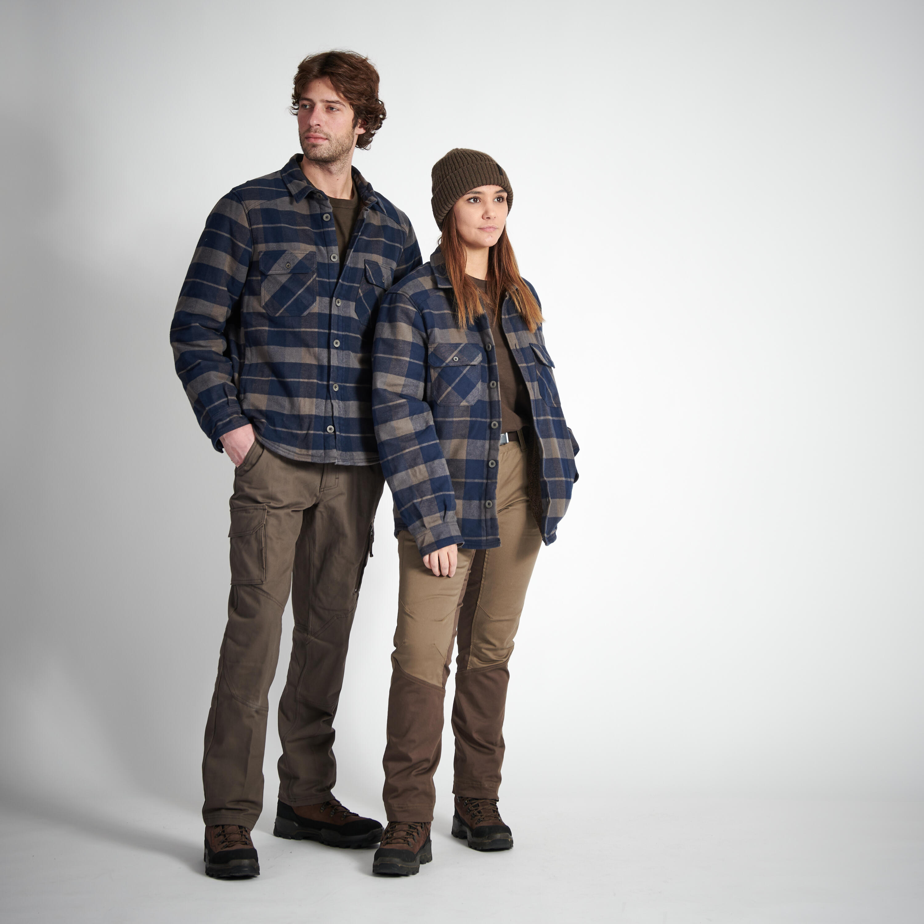 OVERSHIRT SHERPA JACKET 500 BLUE