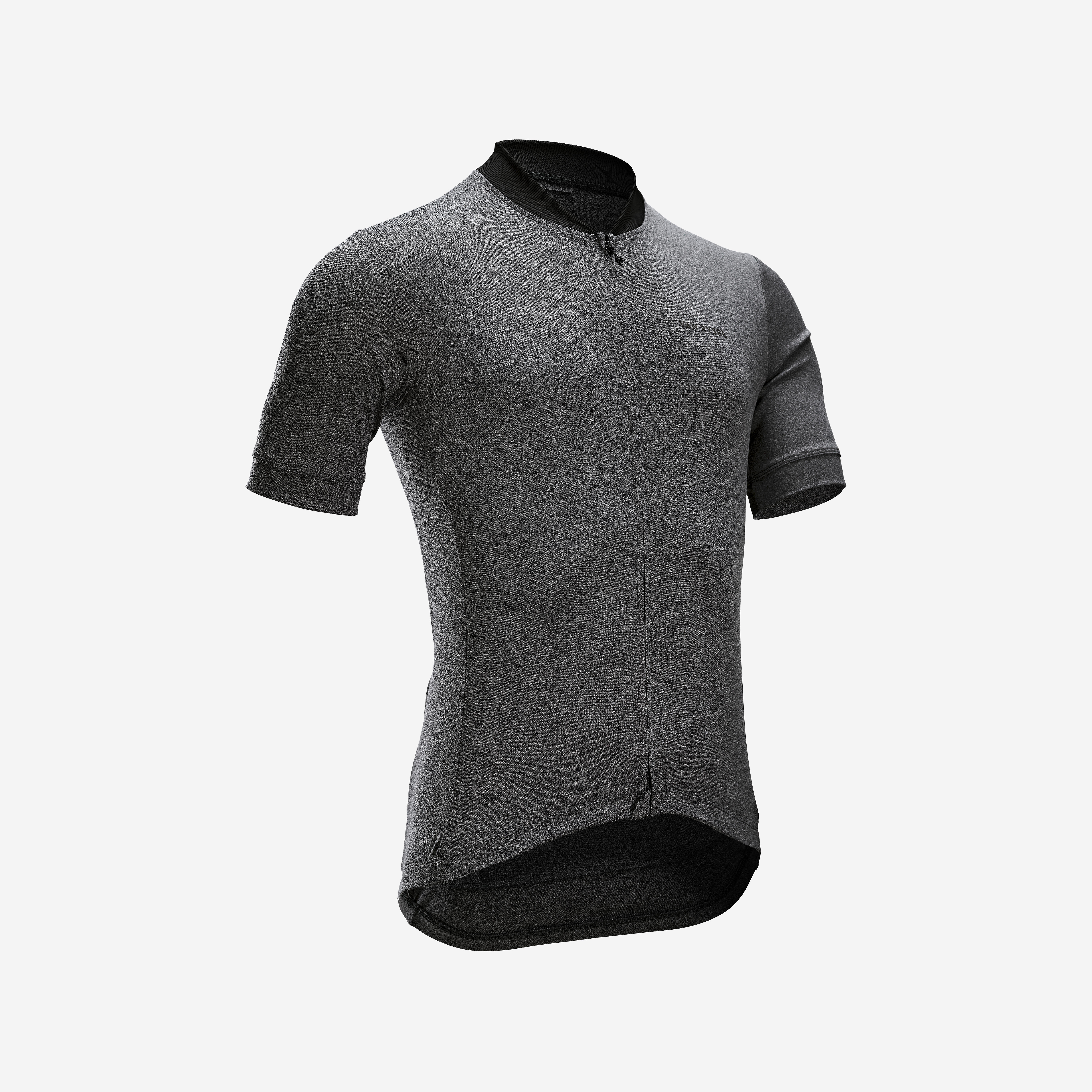 Men's Short-Sleeved Road Cycling Summer Jersey RC100 - Black