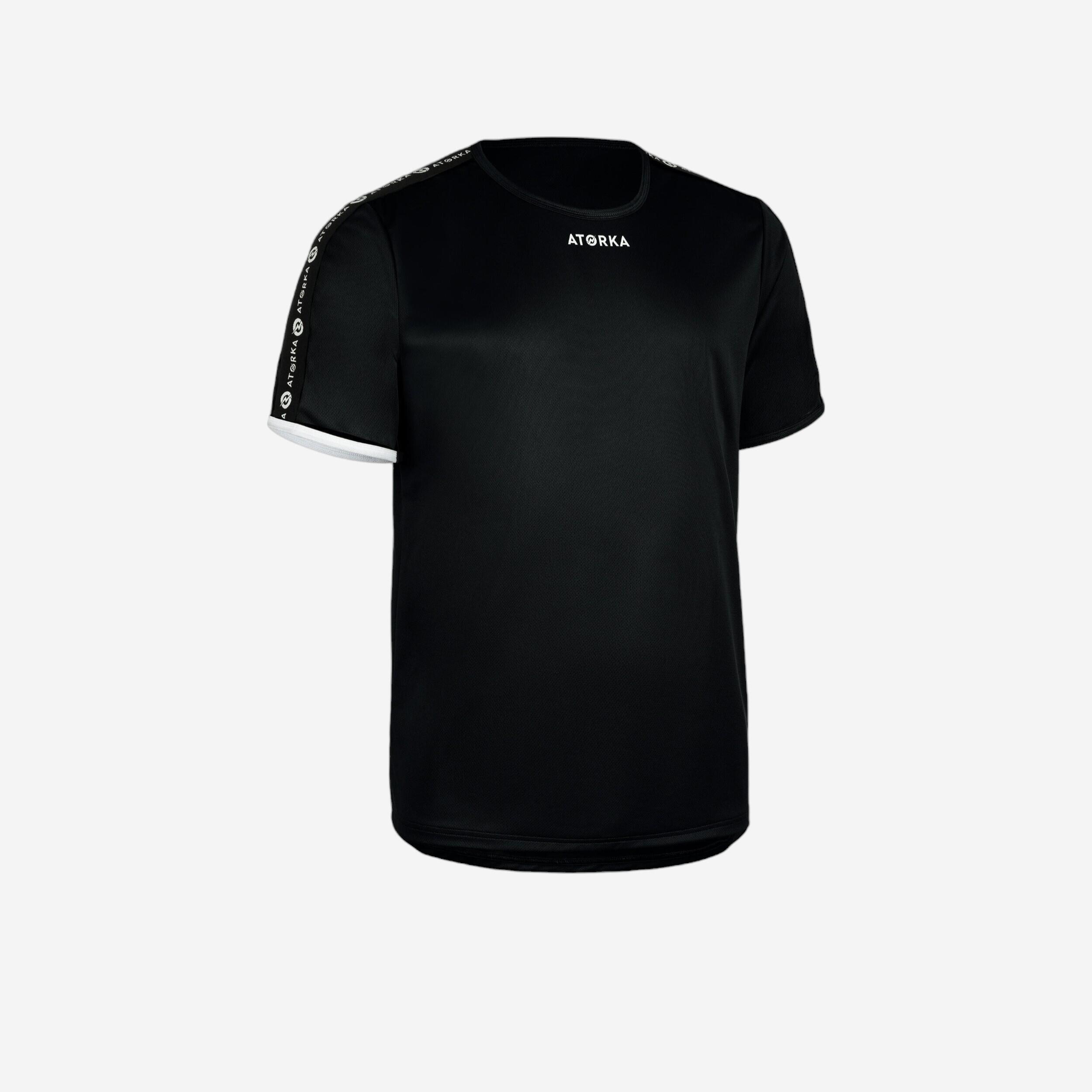 H100C Short-Sleeved Handball Top - Black