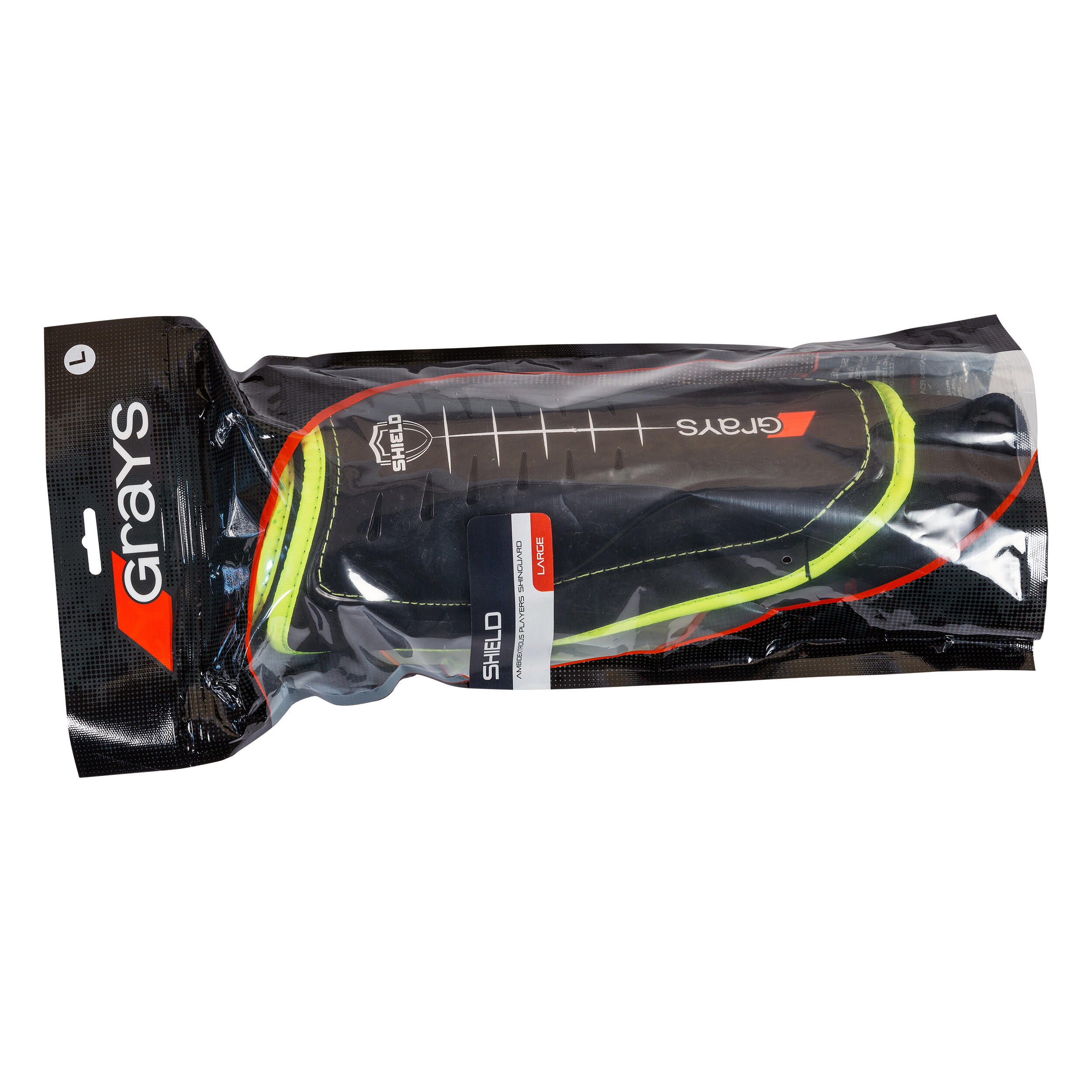 Kids'/Adult Low Intensity Field Hockey Shin Guard Shield - Black/Yellow