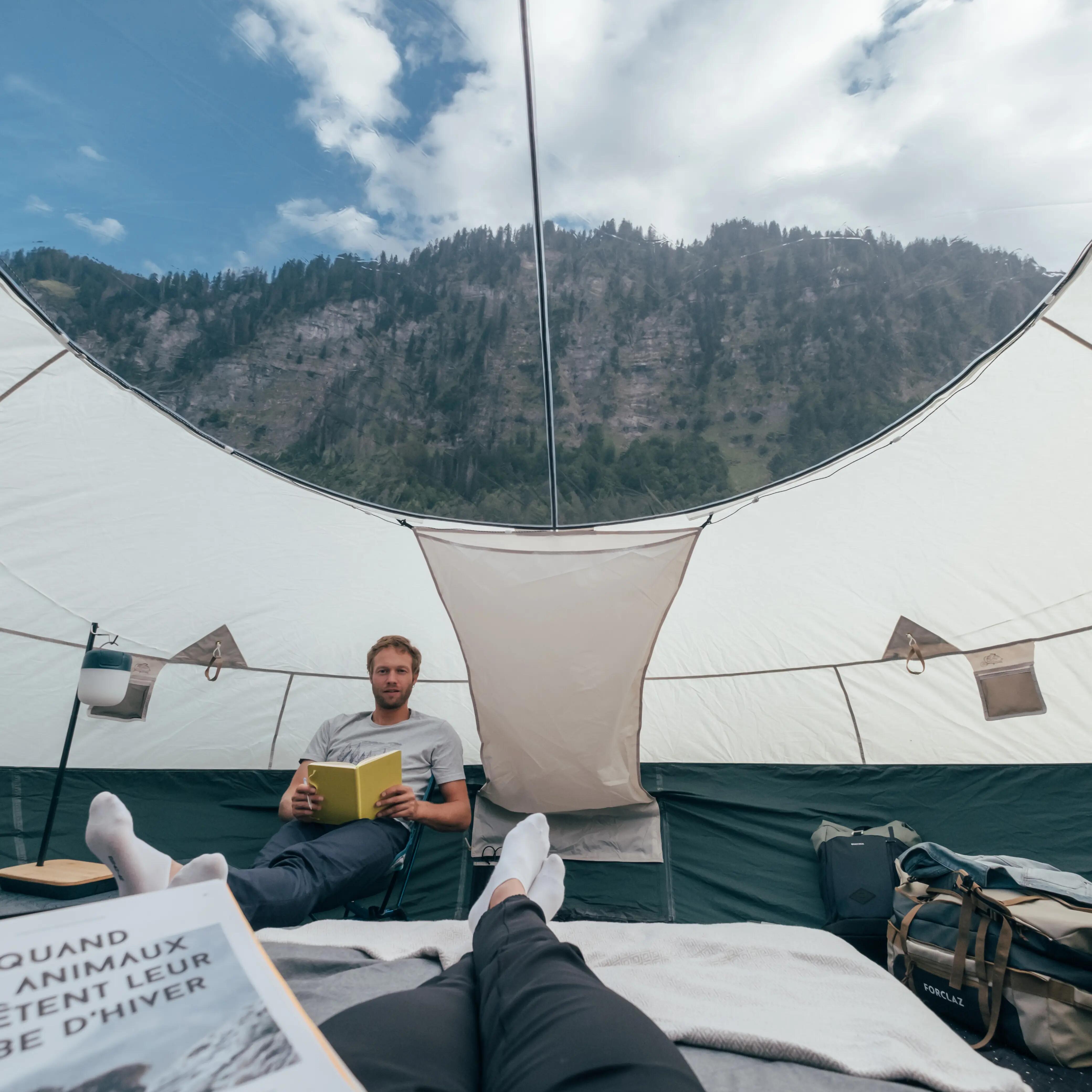 Camping Bubble Tent - AirSeconds Skyview Polycotton - 2 man - 1 Bedroom