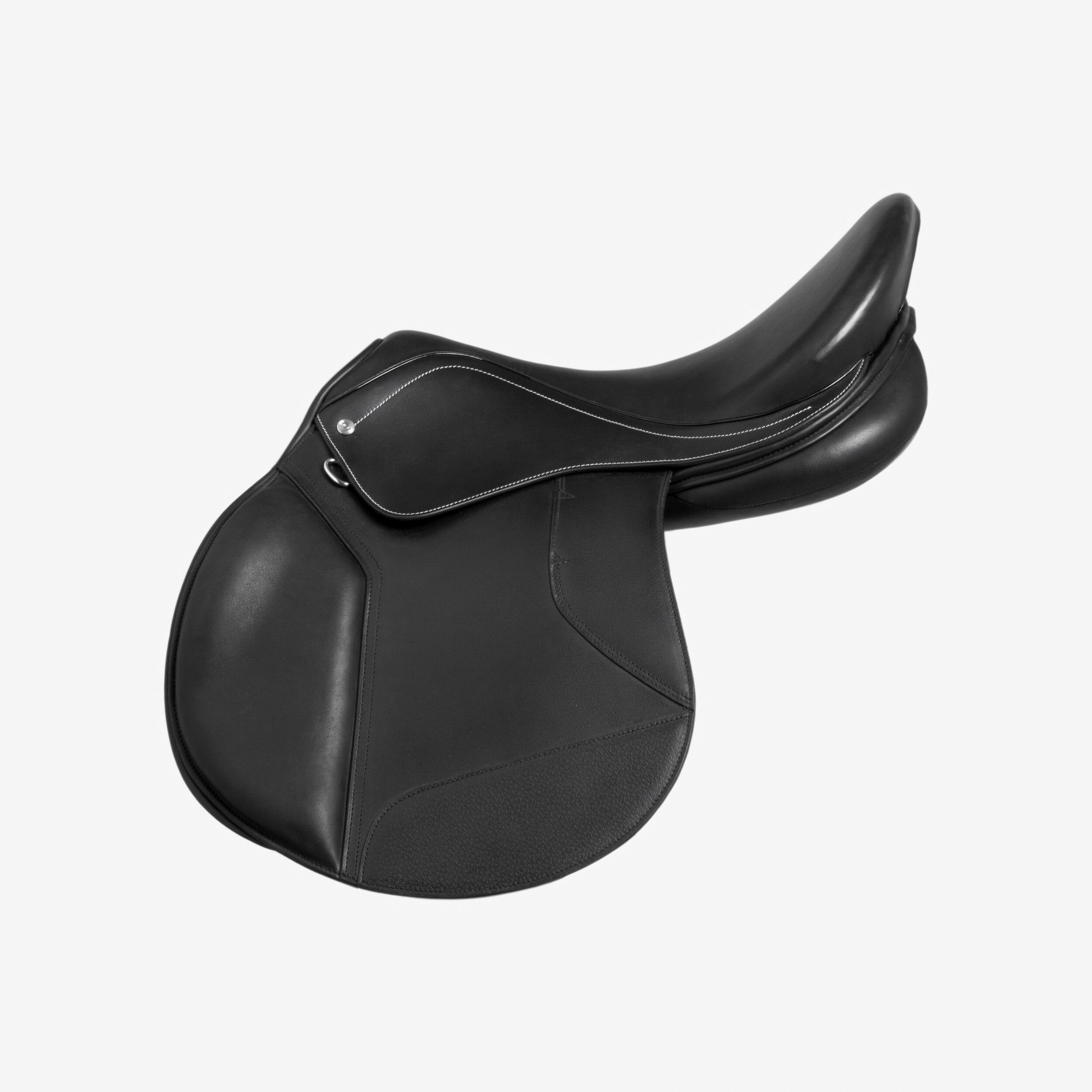 Horse Riding Leather Saddle 500 17.5