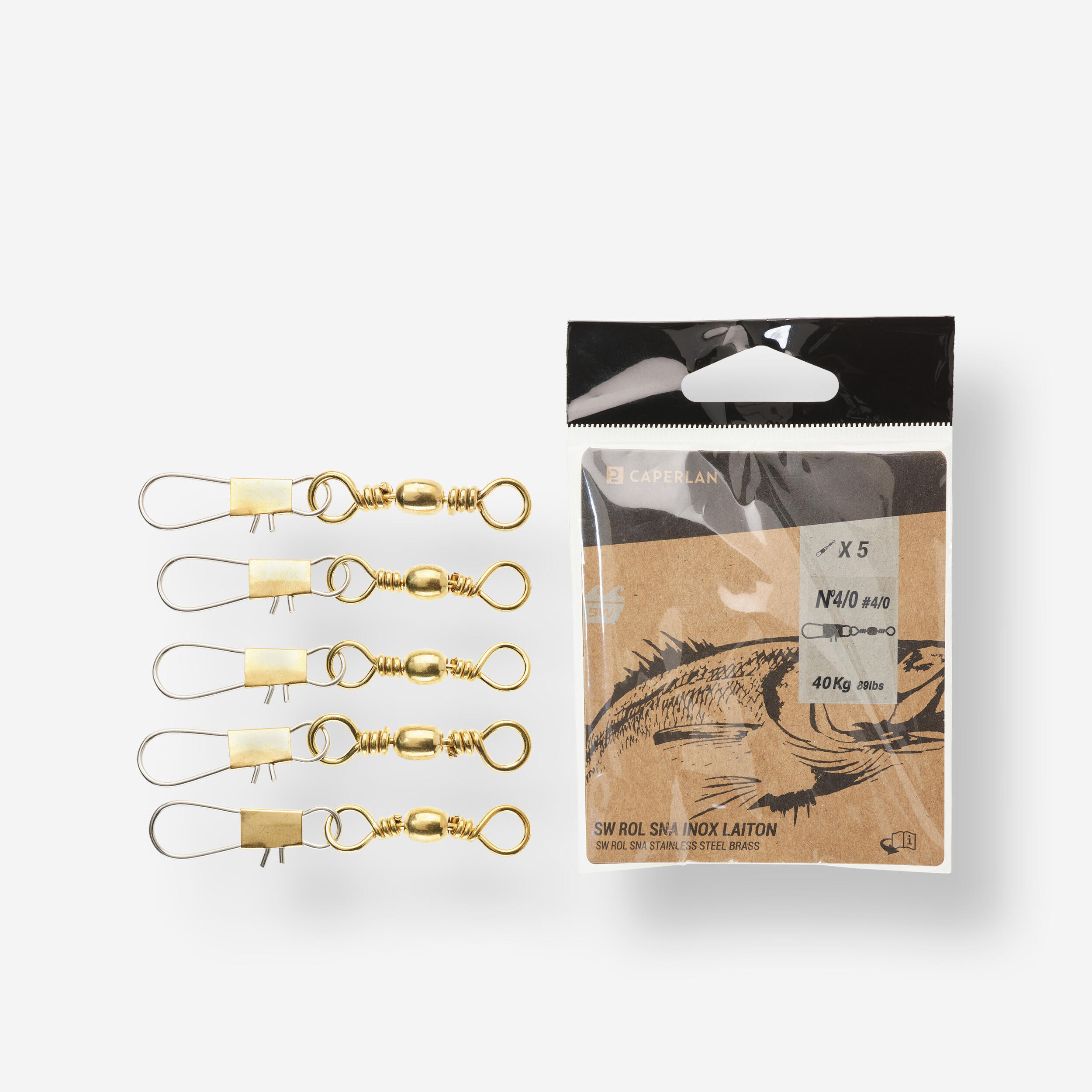 Snap swivel STAINLESS STEEL Sea fishing