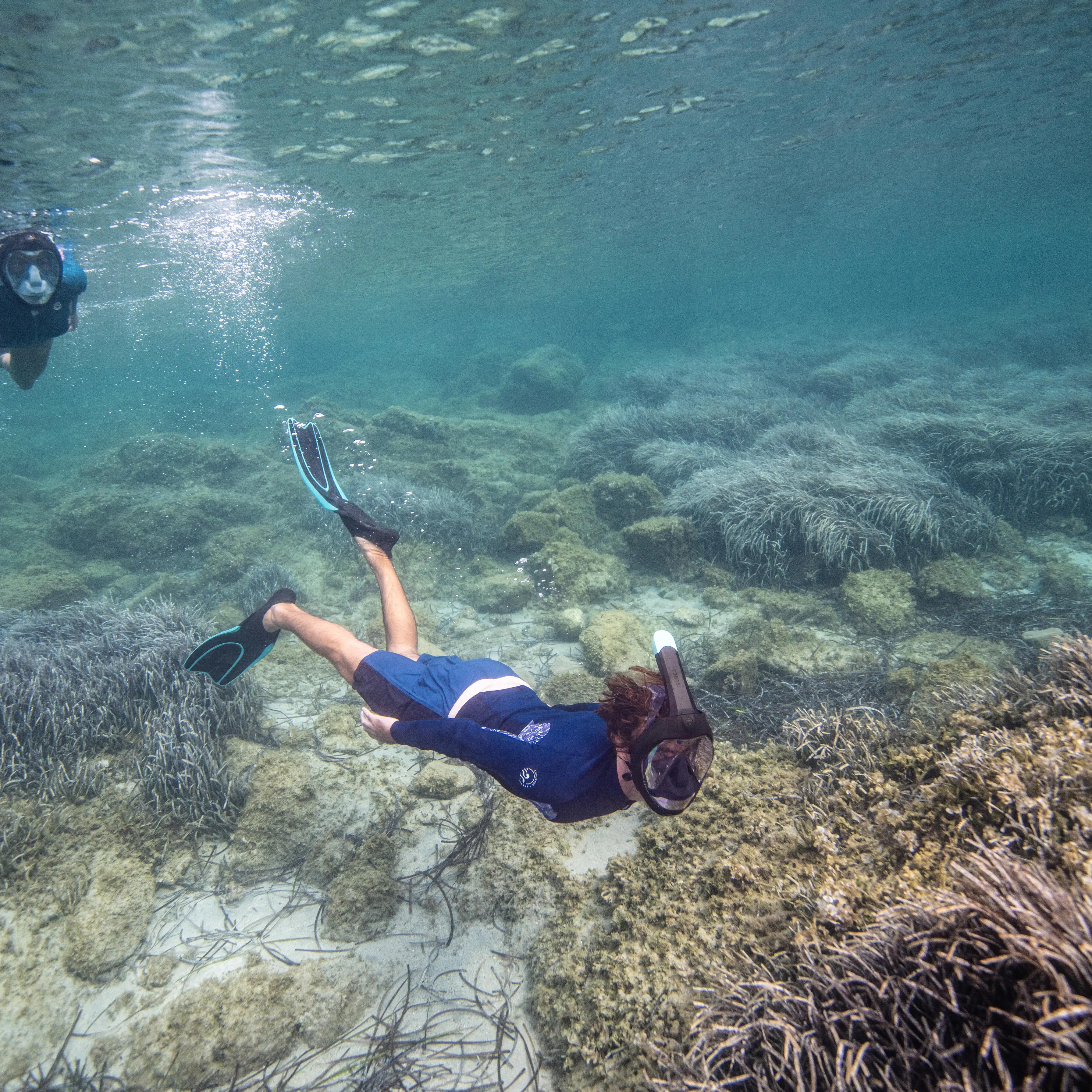 Diving Fins - FF 100 REACT Black Green Marble