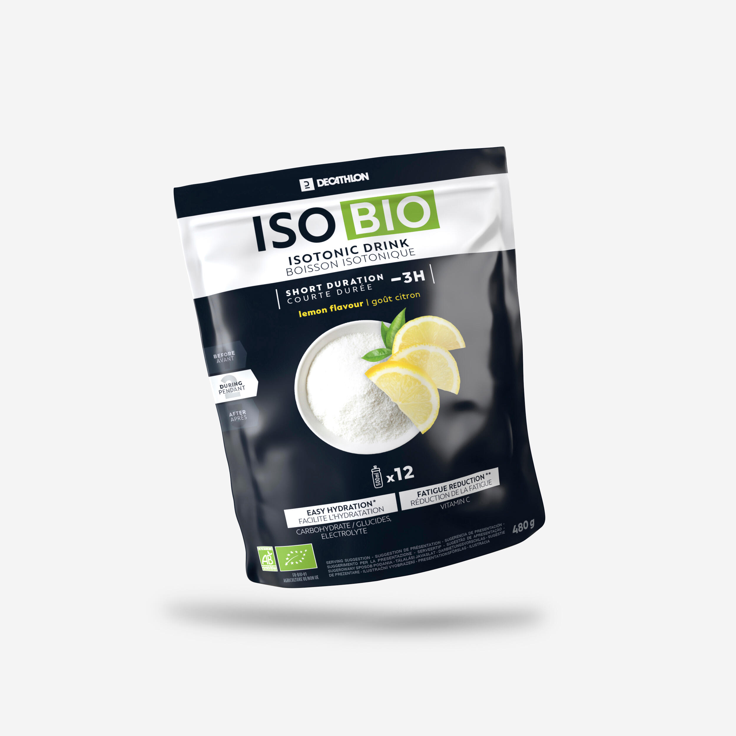ISOTONIC ORGANIC DRINK ISO 480G - LEMON