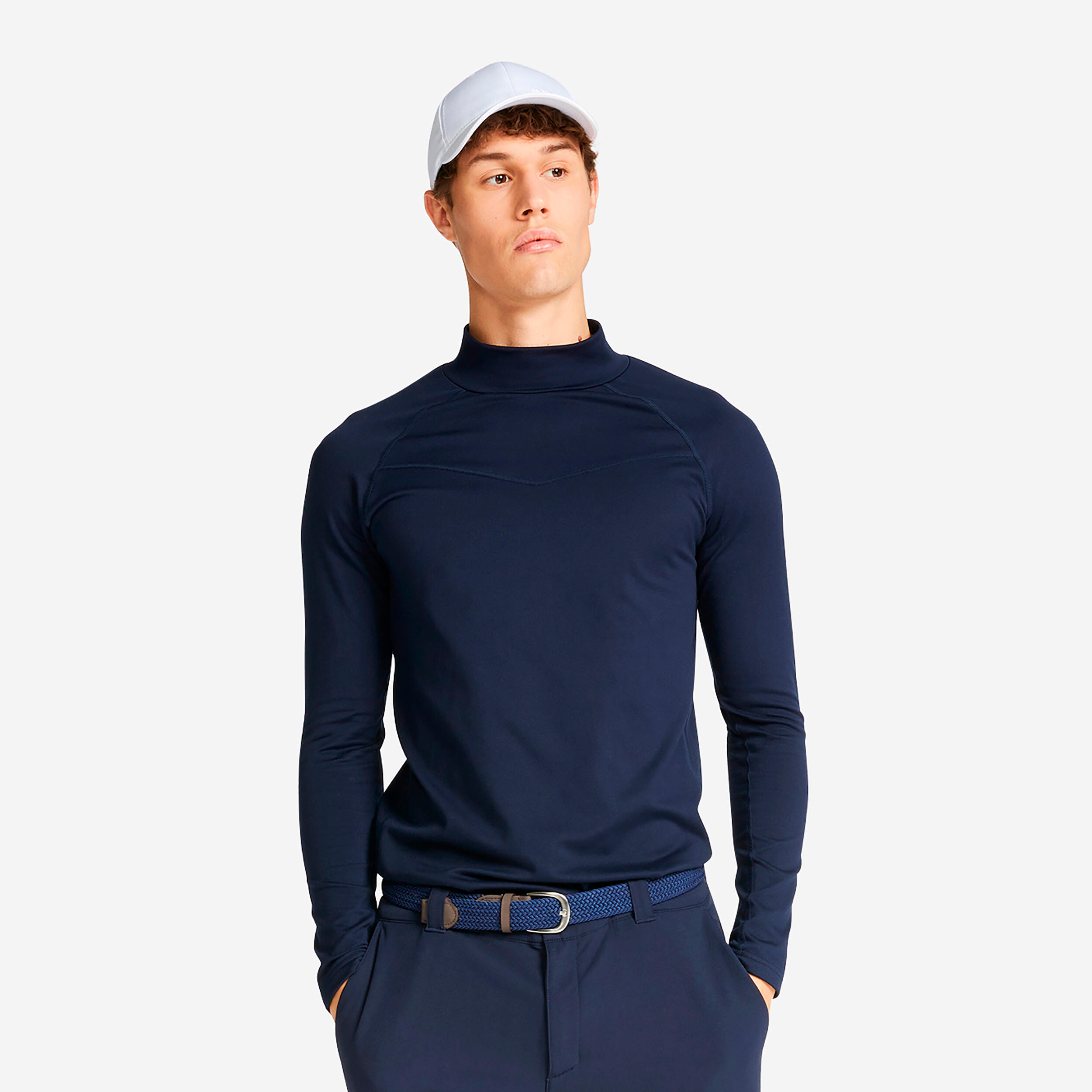 Men's Thermal base layer for golf - CW500 navy blue